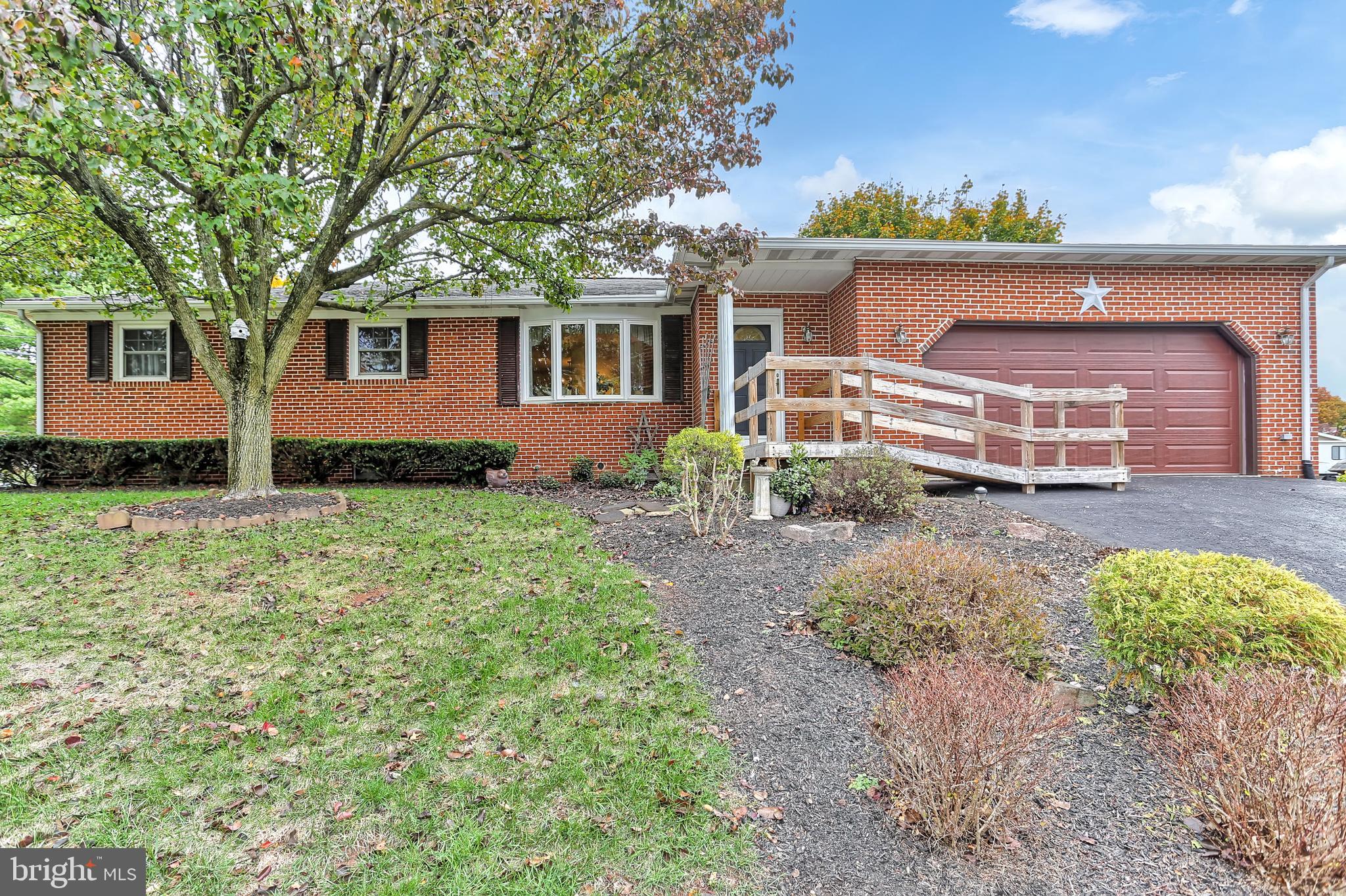 Don't miss the opportunity to own this meticulously maintained brick Rancher in West York!  Features include 3 Bedrooms, 2 Full Bathrooms, an Eat-in Kitchen with newer appliances and a large Family Room with a gas Fireplace that leads to an outdoor patio. The patio is perfect for enjoying the extensive backyard with mature landscaping and gardens. A newer roof, furnace and windows make this home move-in ready and a must see to appreciate all it has to offer!