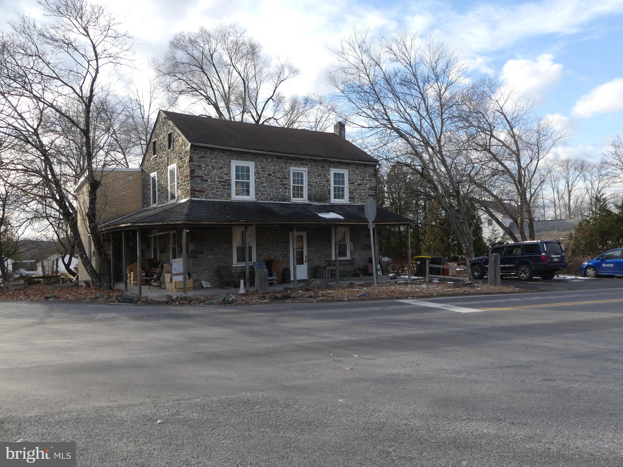Back on the market, buyers financing fell through. Formerly a 19th century Inn. This 4 bedroom  2 bath stone farmhouse with its rustic pointed stone walls is  waiting for a new owner to do  updates and bring this home back to it's former glory.  Conveniently located near major Rt.'s 29, 663 , 309 and not far from rt 422. Motivated seller looking for offers. Property sold as is.