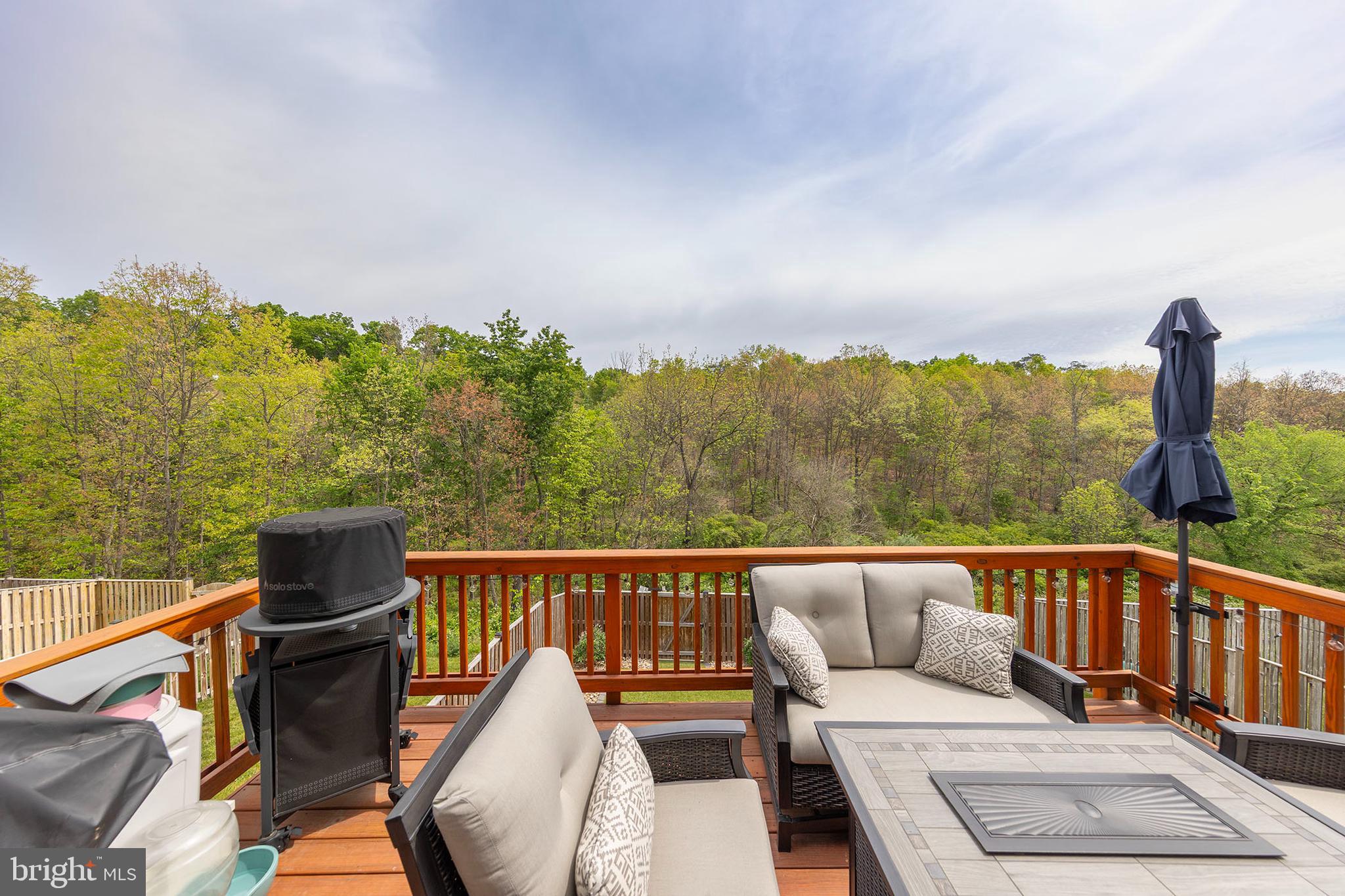 Backs to trees with rare outdoor upgrades that set this townhome apart from the competition! Enjoy peaceful views from the deck, low-maintenance turf and stone landscaping, and a custom patio designed for relaxing and entertaining. Also, extra parking across from your driveway for convenience and guests!
Newer luxury vinyl plank in place on main and upper level living area.  Newly updated paint colors through out. Nest thermostat and water softener has been added.  You will enjoy access to a expansive recreation center, a swimming pool with a water park, indoor tennis and basketball courts, a dog park, miles of scenic trails, and much more.  You will love the open floor plan, kitchen Island and plenty of light in this beautiful home.  Great commuter location! Check out our 3-D tour attached to this listing.