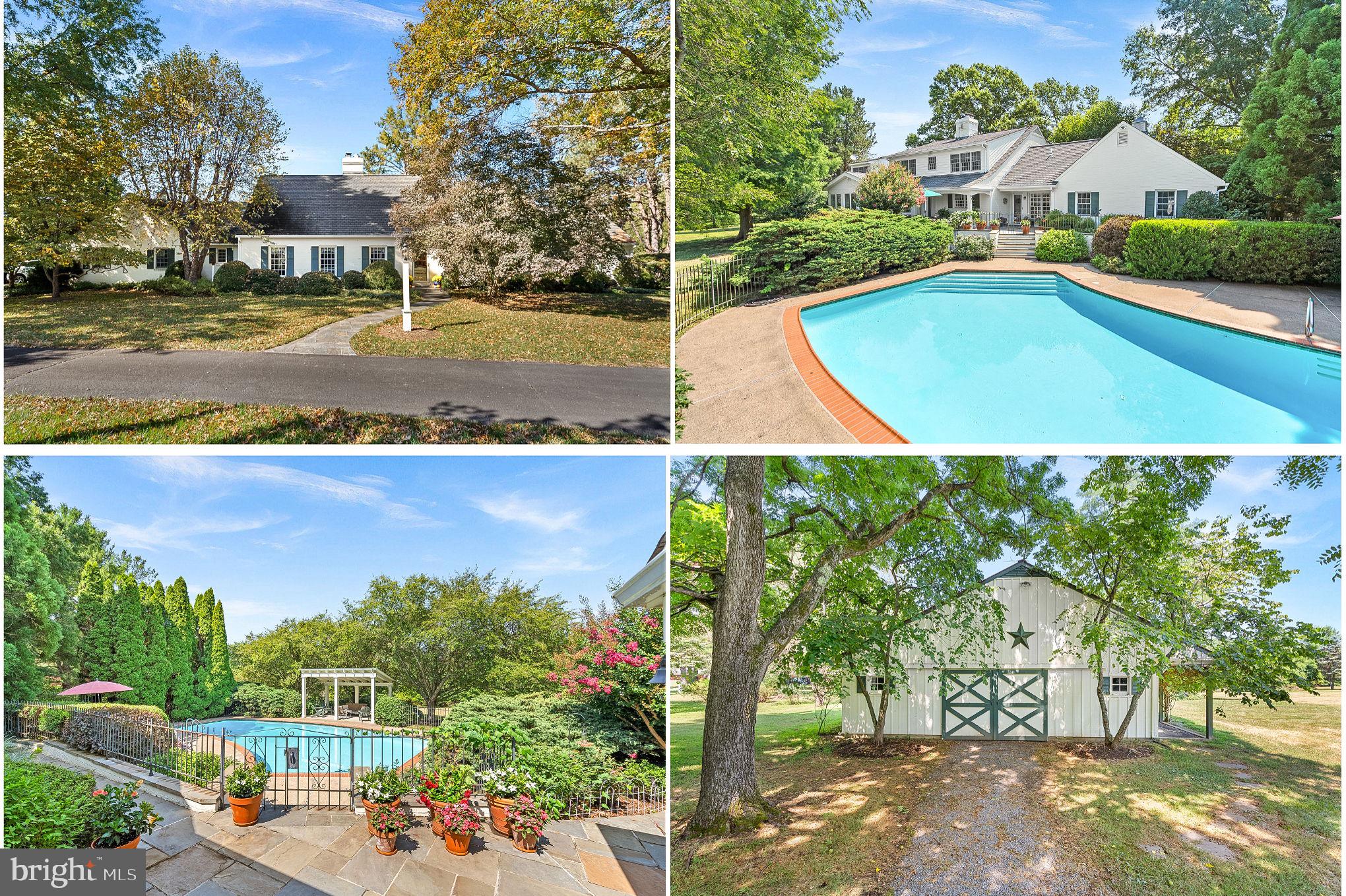 Lovely and expansive custom-built home on 20 PRIVATE ACRES complete with a GUNITE SWIMMING POOL, a beautiful BARN, EXTENSIVE REAR HARDSCAPING amongst LOVELY FLOWERS and TREES and a stocked POND located in charming Waterford! This home offers MAIN LEVEL AND UPPER LEVEL PRIMARY SUITES both with walk-in closets and en-suites. The drive up to the home is private with tons of mature trees as you pull up to the CIRCULAR DRIVEWAY in front of the all brick Cape Cod style home surrounded by lovely landscaping. Upon entering you'll love the two story foyer, natural light and hardwood flooring throughout. The formal living room is very spacious with a lovely fireplace. The formal living opens up into the formal dining room with space for a large table for gathering and beautiful tirm and moldings throughout. The kitchen is expansive with granite countertops, custom painted cabinetry, DOUBLE WALL OVENS AND GAS COOKING, kitchen island and a WALK-IN PANTRY. Off the kitchen is a large breakfast room with vertical shiplap walls with a rear door leading to the patio, a closet and a full bathroom tucked off the room as well. The kitchen opens into the great room complete with exposed beams, a beautiful brick fireplace with mantle and custom built-ins. Off the great room is a GORGEOUS WINDOW-LINED SUNROOM where you can enjoy the amazing views of the back of the property with a door leading to the rear patio. The separate den with French doors and custom built-ins makes for a perfect home study, TV room or play room. The main level primary suite is very spacious with two walk-in closets, and an en-suite with double vanity, jetted tub and frameless glass shower. The upper level primary suite has two-walk-in closets and an en-suite with oversized vanity and bathtub shower. The second bedroom is a princess suite with a walk-in closet and a private bath with oversized vanity and tub shower. A HUGE BONUS ROOM with closet could also serve as a fourth bedroom on the upper level. The unfinished basement is open and expansive complete with JES waterproofing throughout and a brick fireplace.  There is ample storage and spacious closet space throughout the home. There is a GENERAC WHOLE HOUSE GENERATOR in the event of an outage which will runs both furnaces/HVAC, kitchen appliances, main level power and internet! The side-load GARAGE is HEATED AND DRYWALLED.  For ease of cleaning there is also CENTRAL VACUUM SYSTEM. The rear of the home has extensive stone hardscaping and covered patio areas with lovely flowers and landscaping. The patio leads to a gate to the beautiful gunite swimming pool with tons of space for pool chairs and a covered pergola area. The pool is in great condition and has been well maintained and rehabbed to include a NEW POOL PUMP AND EQUIPMENT. The current owner has done several updates over the years such as new ANDERSON WINDOWS, NEW ROOF with architectural shingles, NEW WELL PUMP, JES WATERPROOFING system in basement, hardwood flooring refinishing.  ** THE 20 ACRES IS COMPRISED OF TWO LOTS IN THE SALE- TAX ID  343267784000 includes the home with 10.01 acres and TAX ID 343264262000 includes another 10.05 acres with the barn and pond.  Seller also has ACCESS TO HAMILTON PINES LANE if in the future a new owner would like to build on that second lot and want access from that lane in addition to the main private driveway. Lot lines marked are approximate. Seller will need a post occupancy. WELCOME HOME!