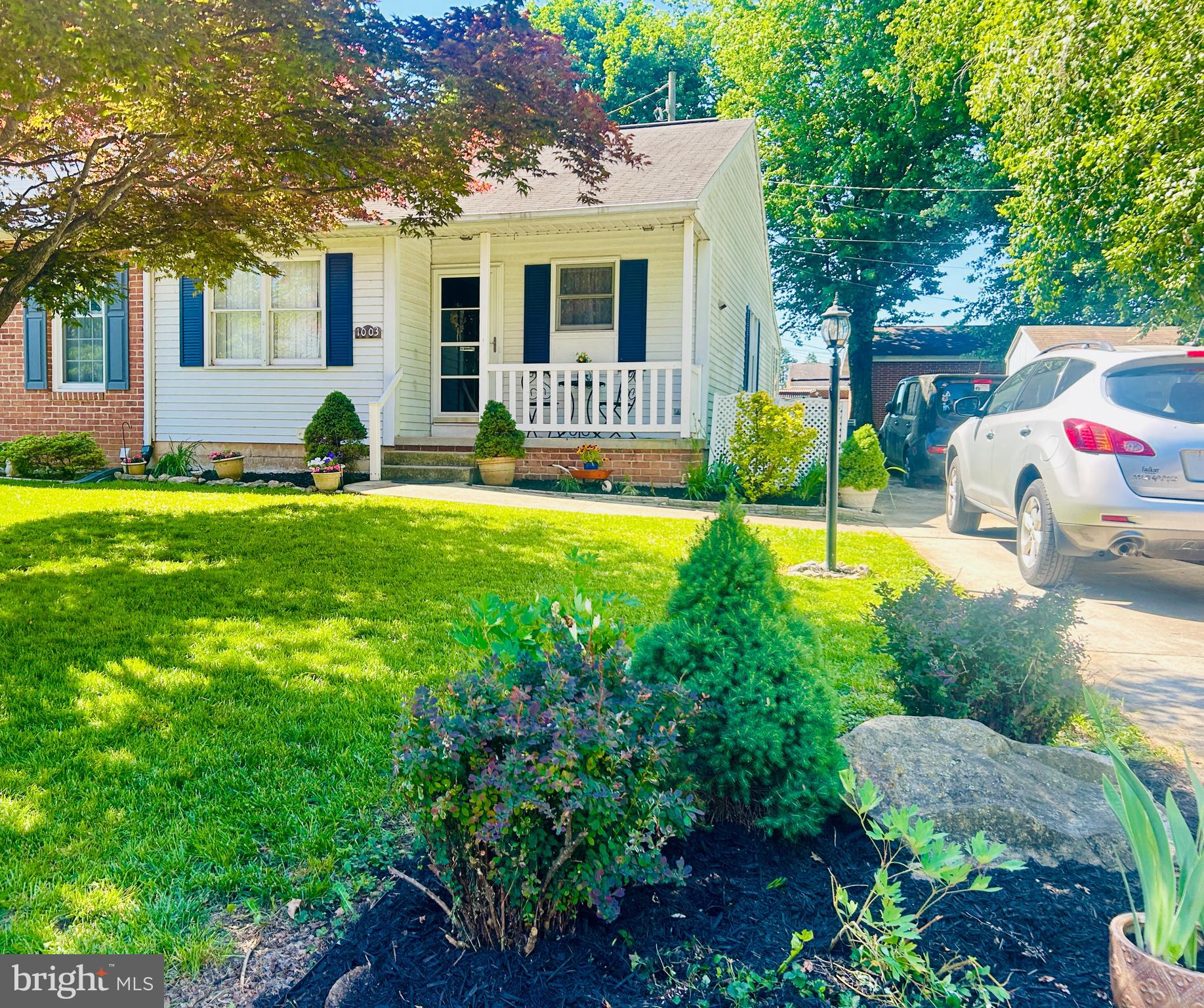 Single Level Living in this 2 Bedroom, 1.5 Bath 1/2 Duplex in the Northfield Community in the Boro of Carlisle.  Covered front porch, enjoy a level yard with off street parking.  Recently painted kitchen cabinet with a new Fridge (All appliances remain).  New Flooring in Open Living/Dining Room plus bedrooms (extra flooring remains).  Closed-in rear porch gives you easy access to your back yard.  Full Unfinished Basement.  Central Air.   Primary Bedroom offers a 1/2 Bath with shelving for storage and a nice sized closet.  Walking distance to Carlisle Community Pool and Schools.   Make an appointment for you private showing today.  Easy to Show.  Active for Showings Starting Thursday June 4th.