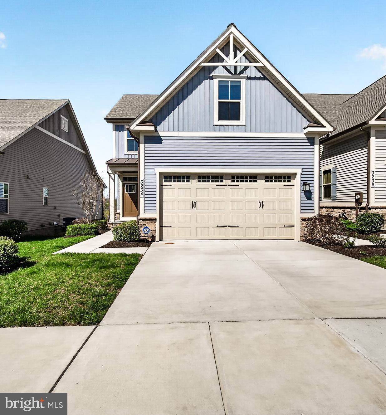 Sought-after 55+ community of The Woodlands of Urbana! Beautiful 3 bedroom, 3.5 bath end unit villa. Built in 2021 this well-appointed home offers nearly 2,300 finished square feet and an open floor plan designed for comfortable everyday living and easy entertaining. The kitchen features granite countertops, luxury vinyl flooring, a gas stove, and convenient main-level laundry. The main level also offers 10-foot ceilings, recessed lighting, and a spacious primary suite with a tray ceiling, full bath, and large walk-in closet. Finished lower level with walk out into back yard. 
Enjoy relaxing on the Trex deck just off the family room with beautiful views of Sugarloaf Mountain. Upstairs, you’ll find 2 additional bedrooms and a full bath, offering great space for guests, office use, or hobbies. Additional highlights include a 2-car garage, driveway parking for 2 more vehicles, and on-street parking. Conveniently located close to restaurants, grocery stores, and Route 270.
Open House Saturday April 18th from 1-3pm