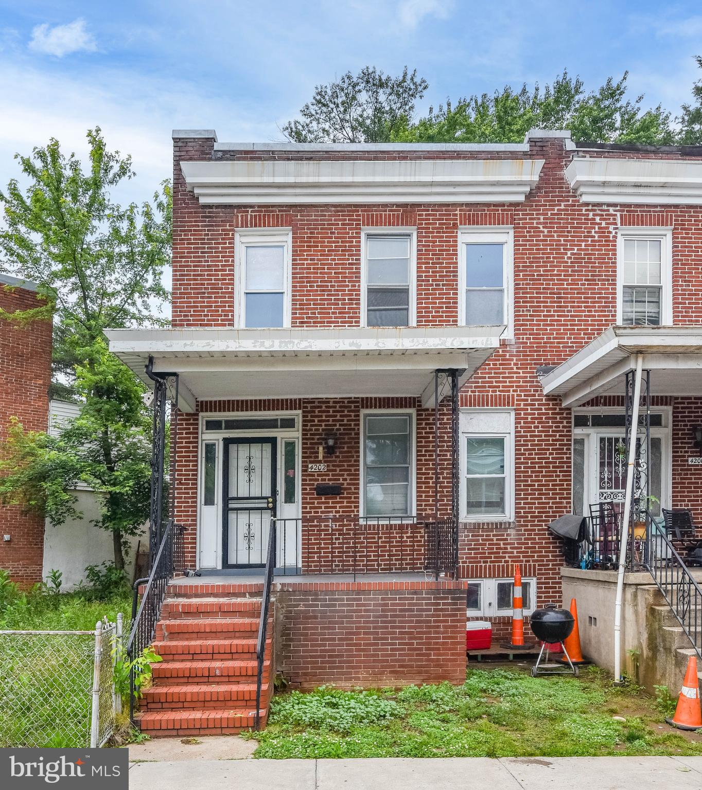 List price is opening bid. Online Auction Only! Bidding begins Friday, June 12th, and ends Wednesday June 17, 2026 at 12:00 PM. 4202 Potter Street is a brick semi-detached porch-front home located in the Irvington neighborhood of Southwest Baltimore City, approximately five miles west of Downtown Baltimore. The property includes 3 bedrooms and 2 full bathrooms and features updates throughout. Currently vacant, the home presents an excellent opportunity for an owner-occupant or investor seeking rental potential.

The main level offers an entryway, living room, dining room, and kitchen, with wood-type flooring throughout. The upper level includes 3 bedrooms and 1 full bathroom, also featuring wood-type flooring. The partially finished lower level includes an additional full bathroom, laundry hook-ups, and an exit.

Additional features include gas boiler heat, gas water heater, 200-amp electrical service, front and rear entrances, a fenced side yard, and a rear patio.

The Irvington neighborhood offers convenient access to Downtown Baltimore, Catonsville, U.S. Route 40, and Interstate 95. Frederick Avenue serves as the area’s main commercial corridor and features local shops, restaurants, convenience stores, and everyday services. Public transportation is available along Frederick Avenue via multiple MTA bus routes. Nearby amenities include Irvington Park, recreational fields, and playgrounds.

The information contained herein was obtained from sources deemed to be reliable, but is offered for informational purposes only. Neither the auctioneer or the owner make any representations or warranties with respect to the accuracy of information.
