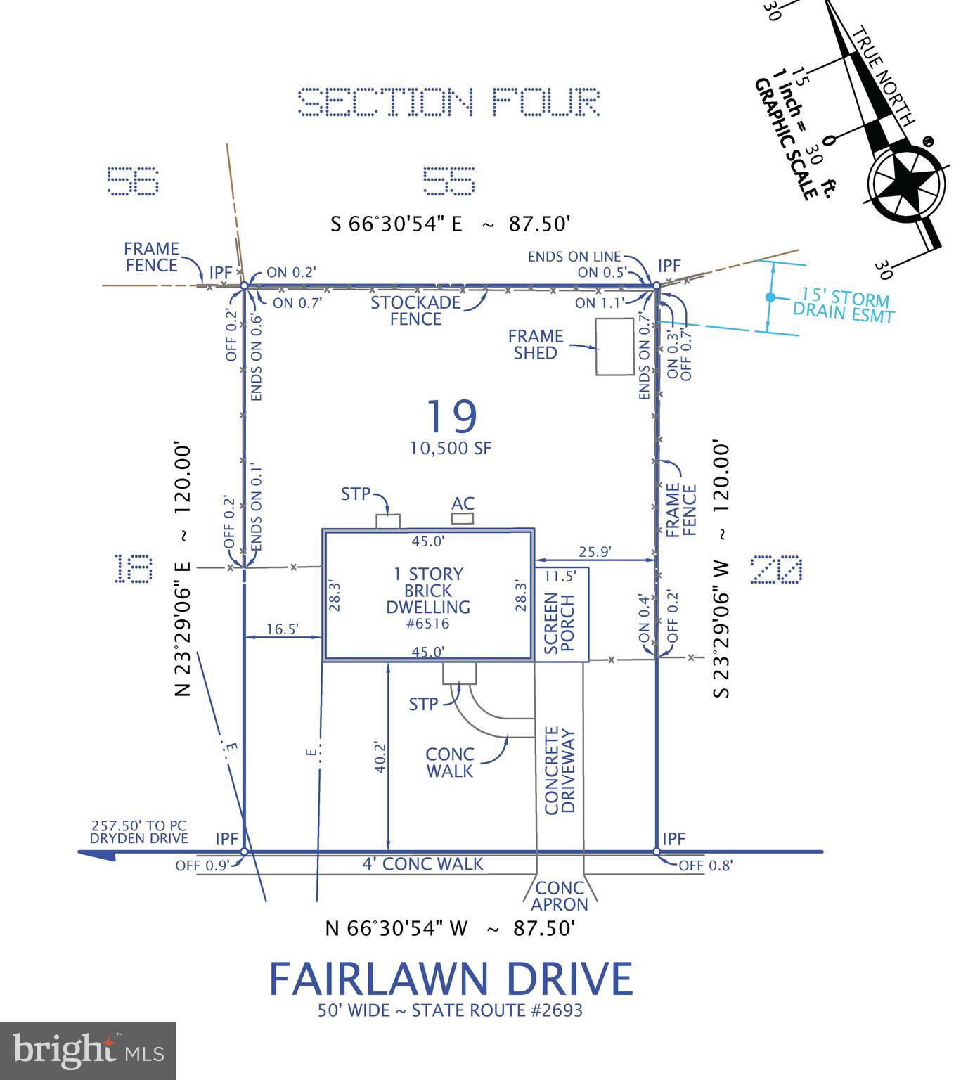 Excellent opportunity in McLean to gut/remodel this 1950's rambler to your taste or tear-down and custom build on the 1/4 acre lot.