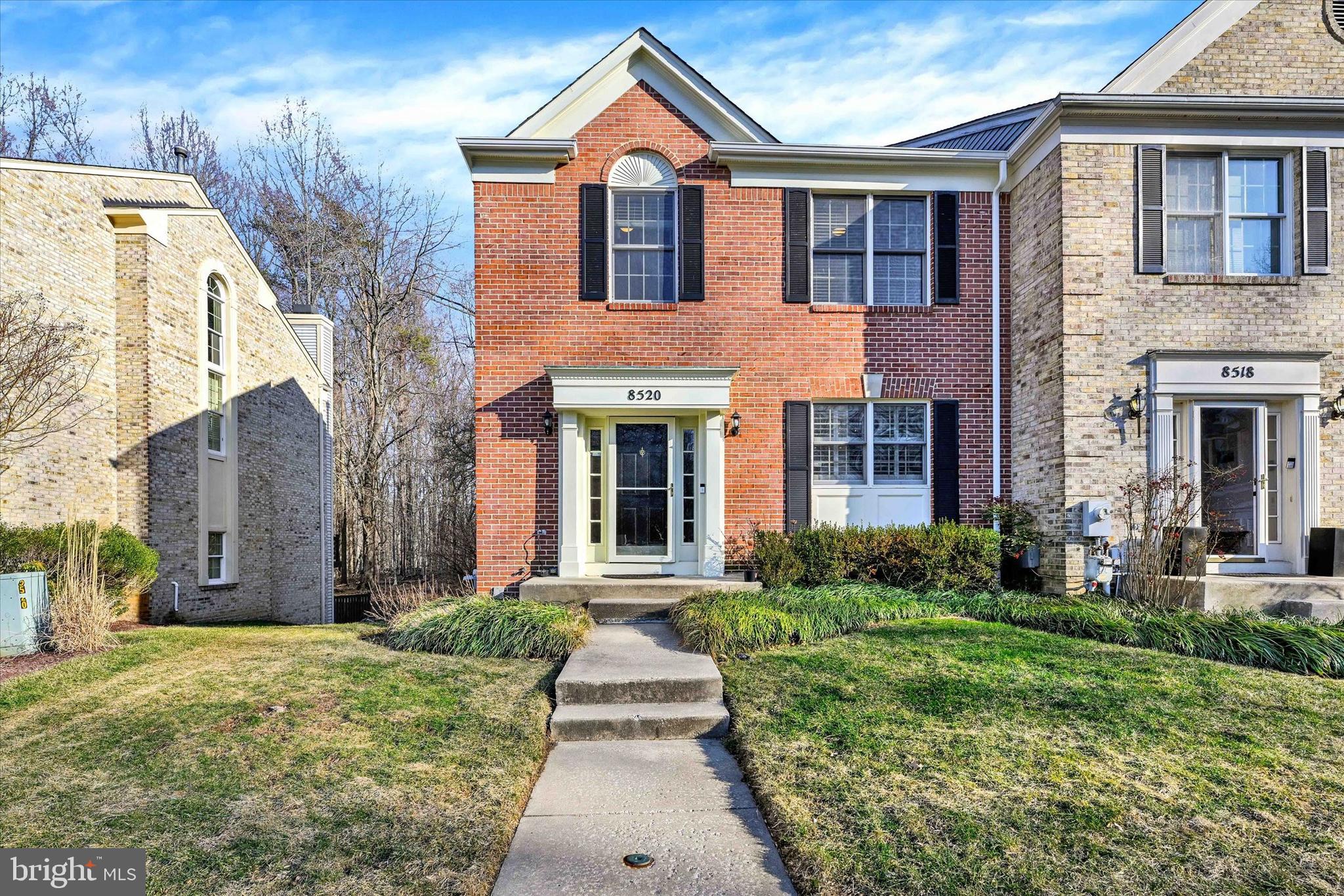 Welcome to 8520 Timber Hill Ct, a beautifully maintained 4-bedroom, 3.5-bath townhome nestled in the serene and sought-after community of The Townhomes of Timberland. Step into the inviting foyer, complete with a spacious coat closet and a convenient half bath. The main level features a bright and airy living room with crown molding, recessed lighting, a cozy wood-burning fireplace, and French doors leading to an expansive rear porch—perfect for relaxing or entertaining. The formal dining room boasts elegant wainscoting and crown molding, providing a refined space for gatherings. The updated kitchen is a chef’s dream, featuring white shaker cabinets, granite countertops, and stainless-steel appliances.

Upstairs, the primary suite is a retreat with cathedral ceilings, a ceiling fan, a walk-in closet, and a spa-like ensuite bathroom with double sinks, a skylight, a tiled walk-in shower, and a soaking tub. Two additional bedrooms, both with vaulted ceilings and ceiling fans, share a stylish full hall bath. The convenience of an upper-level washer and dryer adds to the home's functionality. Beautiful hardwood flooring spans both the main and upper levels.

The fully finished lower level offers additional living space, including a spacious recreation room with recessed lighting and French doors that open to the rear patio. A fourth bedroom with a ceiling fan and another full bath with a stall shower completes this level. This home offers incredible outdoor living, with both a deck and a patio overlooking a scenic wooded area with a small, serene stream. Enjoy the peaceful surroundings, complete with private hiking trails and access to a charming private château.

This home has undergone numerous upgrades, making it truly move-in ready. All four bathrooms have been fully renovated with new appliances, vanities, tubs, and tile. Hardwood flooring has been installed on the stairs leading to both the basement and second floor, as well as throughout the entire upper level. The living room and basement now feature brand-new French doors, enhancing natural light and accessibility. Custom wood shutter blinds have been installed on the kitchen windows, front foyer, and exterior windows, adding a touch of elegance and privacy.

The layout has been improved with an open-plan kitchen-living room design by removing a wall and installing a functional island with cabinets. Major system upgrades include a brand-new A/C unit installed in 2024 and a newly replaced water heater. Outdoor living has also been enhanced with the addition of a beautiful stone patio in the backyard, creating a perfect space for entertaining or relaxation.

The HOA provides exceptional maintenance, covering snow removal, full landscaping, and essentially everything outside of the home, allowing for a truly low-maintenance lifestyle.

Ideally situated with easy access to I-695, Rt 29, and Rt 70, commuting is a breeze. Enjoy nearby shopping, dining, and recreational activities, plus the added bonus of community tennis and pickleball courts, which were recently updated. The home is just seconds away from the shopping and fine dining of Old Ellicott City, offering endless entertainment options.

Schedule your showing today!