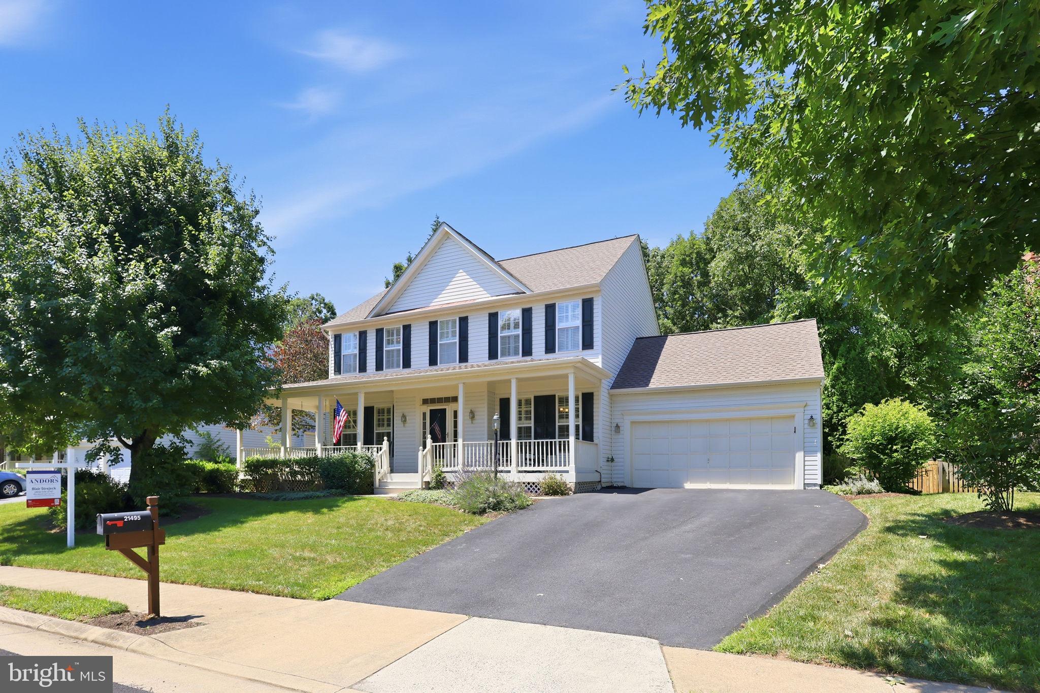 OPEN SATURDAY FROM 2-4PM! Welcome to this beautifully maintained three-level single-family home in the highly desirable Broadlands community, featuring a two-car garage and inviting curb appeal with detailed hardscape leading to a charming front porch. Inside, a spacious foyer opens to a flexible main level with a private study, formal dining room, and an open-concept layout that flows seamlessly into the family room and kitchen. The kitchen offers abundant cabinetry, granite countertops, a center island with gas cooktop, updated GE appliances, and abundant natural light. A convenient laundry room sits just off the kitchen. Step outside to an expansive deck overlooking a private, wooded backdrop—ideal for relaxing or entertaining. The upper level features a spacious primary suite with a walk-in closet and en-suite bath complete with dual vanities, soaking tub, and separate shower. Three additional generously sized bedrooms provide excellent natural light and ample closet space. The finished lower level includes a large recreation room, wet bar with sink, generous storage, and a versatile bonus room suitable for a guest space, home office, or gym. A walk-up exit provides direct access to the backyard. Updates include: new roof and gutters (2018), new water heater (2020), new HVAC/gas furnace, new hardwood flooring (2022), new basement carpet (2022), and new refrigerator (2017). The Broadlands amenities include pools (3), tennis/pickleball courts, basketball courts, a fitness center/community center and tot lots. COMMUTERS DREAM- Close to schools, shopping, dining, Ashburn metro station, Rt 7 and the Dulles Greenway. A MUST SEE!
