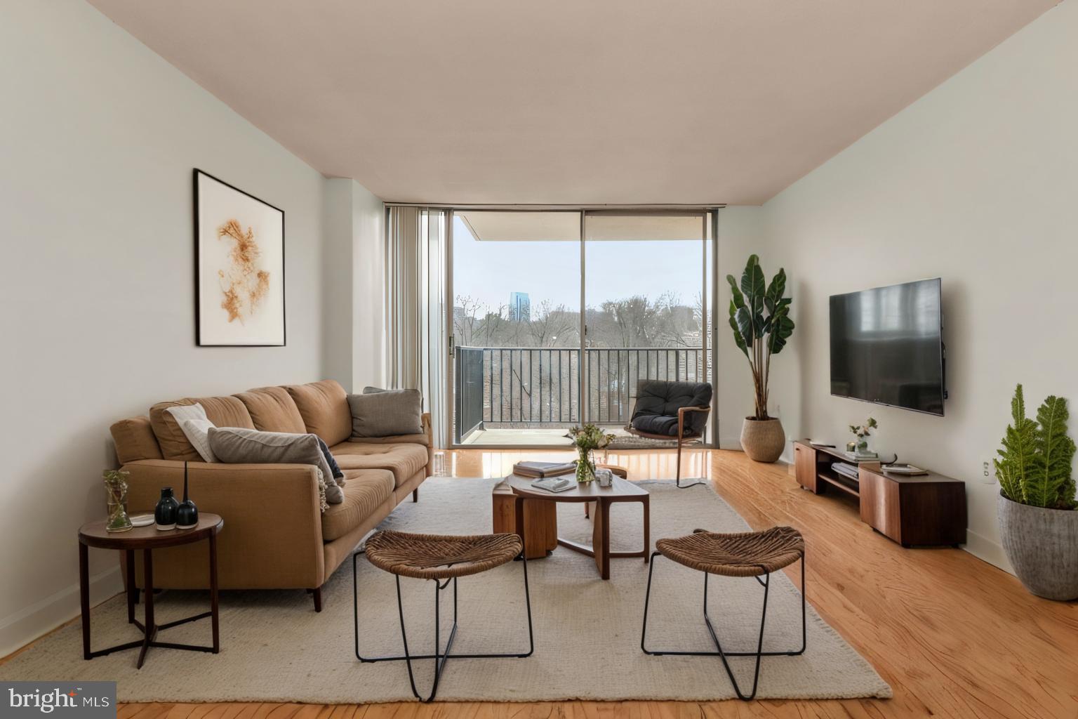 Stunning Fully Renovated Condo with Breathtaking Views!

This gorgeous, newly renovated condo boasts modern updates throughout, including brand-new engineered hardwood flooring, sleek new kitchen cabinets, luxurious Calacatta bath tiles and new vanity, and freshly painted walls throughout the unit. There is ample storage in the home with 2 large closets in the bedroom and 1 large coat closet in the foyer for plenty of room for clothes and storage. Best of all, the condo fee includes all utilities (electricity/water/gas), making this an unbeatable value.

The standout feature? IT'S ALL ABOUT THE VIEW! Enjoy a gorgeous, floor-to-ceiling sliding glass door in both the main living area and the primary bedroom, with an unobstructed southwest-facing nature view and spectacular sunsets all year long — yes, even in winter! Imagine sunset dinners on the balcony, with a sun-drenched living room all day long. 

This condo offers a wealth of resort-style amenities, including an expansive Olympic-sized pool with a swim lane and 8-foot diving well, a state-of-the-art fitness center that surpasses most condo gyms, and a 24-hour front desk concierge ensuring secure package deliveries. Other amenities include a relaxing sauna, well-maintained tennis courts, laundry rooms on every floor, a spacious recreation room, and a bike storage room. This condo allows for pets which may not be common in comparable condo buildings! For added convenience, this unit comes with its very own reserved parking space in the underground garage, conveniently located near the elevator. Guest parking is ample, making it easy to host friends and family.

Located in an unbeatable area, this home offers direct access to the W&OD and 4 Mile Run trails, perfect for biking safely to the Washington Monument or Old Town Alexandria. Just a five-minute drive away, Shirlington boasts some of Arlington’s best restaurants, while a five-minute walk brings you to Harris Teeter for all your grocery needs. Commuting is effortless, with a bus stop on the corner providing quick rides to Pentagon City Metro and a direct weekday morning service to downtown.
 
More than just a home, this is a lifestyle upgrade. Don’t miss the chance to own this rare gem with million-dollar views—schedule your tour today!