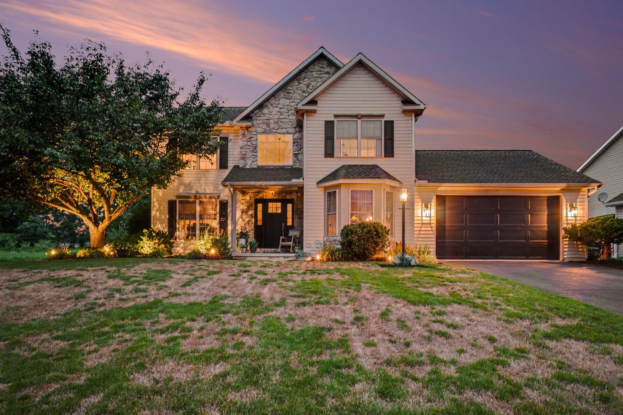 Welcome to 685 E. Spruce Street, a beautifully renovated 4-bedroom, 2.5-bath home in Palmyra’s Orchard Hill Estates. Built in 1998 and lovingly maintained by the original owners, this home has been thoughtfully updated from top to bottom and is truly ready to move right in and enjoy.

The interior blends modern, custom finishes with a warm and inviting feel. Every space has been carefully designed to feel stylish, comfortable and lived-in, creating a home that is both beautifully updated and easy to settle into. The family room features custom built-ins surrounding the gas fireplace, while new flooring and fresh paint throughout give the entire home a clean and cohesive look.

One of the best features of the home is the large screened-in porch, located just off the breakfast nook, kitchen and main living area. With maintenance-free flooring and electricity, it is the perfect place for morning coffee, casual dinners or relaxing at the end of the day. Just beyond the porch, the spacious paver patio includes stone accent walls, patio lighting and a beautiful hot tub, creating an incredible outdoor space for entertaining or unwinding year-round.

The flat quarter-acre yard is surrounded by mature landscaping, flower beds and fencing, with a neighboring farm adding to the peaceful setting. The home is also located just 0.2 miles from Northside Elementary School.

The oversized garage offers additional storage, while the large unfinished basement provides plenty of space for a rec room, home gym or storage. With Superior Walls already in place, the basement is also ready to be finished in the future.

Major updates include a new roof, furnace, hot water heater, thermostat, flooring, showers and more. With its beautiful custom updates, inviting living spaces and amazing indoor-outdoor flow, this is the kind of home where you can unpack, settle in and start enjoying it from day one.

Also, there's no HOA, giving you the freedom to enjoy your home without additional restrictions or fees.

Don't miss the opportunity to own this updated Palmyra home with exceptional indoor and outdoor living spaces in a desirable location!