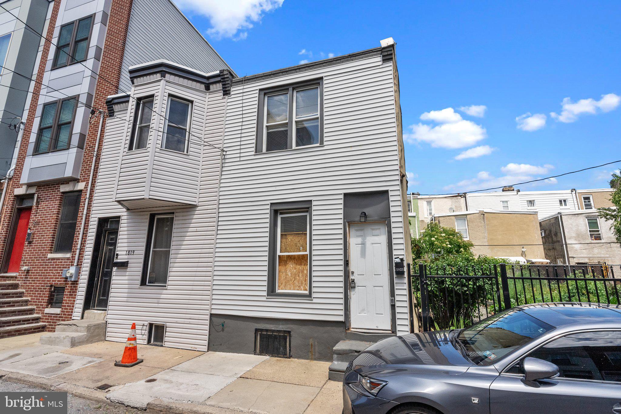 Investor Alert!! Calling all handyman, flippers, and developers. Welcome to this recently renovated two bedroom, one bathroom home located in East Kensington conveniently located close to restaurants and major transportation. This end unit features ductless mini split A/C units,  a backyard, and tons of potential. Minor TLC could bring this property back to life to make a great rental or quick flip. Major TLC could turn a sizable profit with some developed & raised units on the block having sold for over 400K. ARV ranges from 250k-400k depending if you keep the existing layout or raise the property up to create a third level. Property could potentially be sold as a package deal with 1849 East Harold.