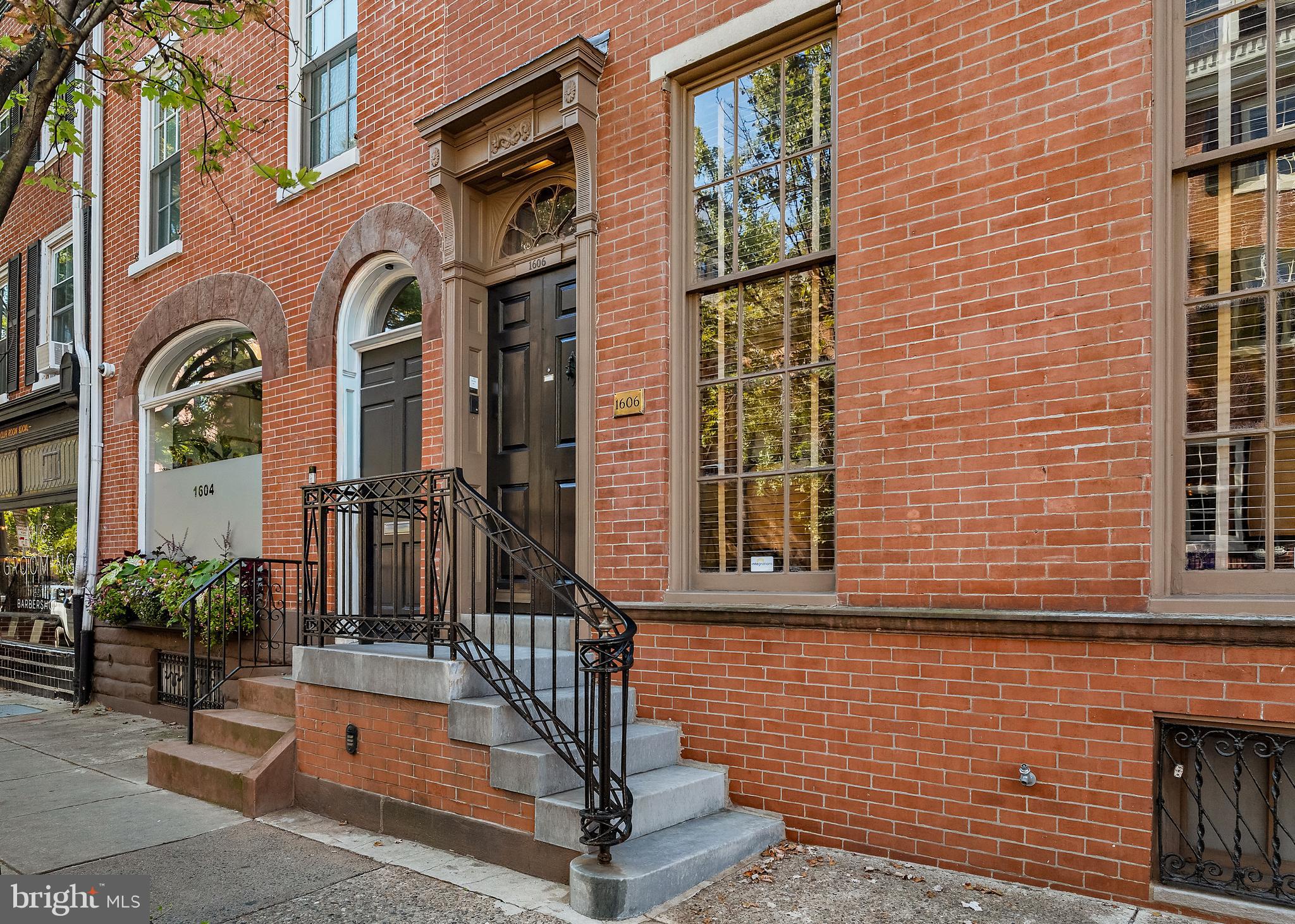 1606 Pine Street is a great opportunity to LIVE, WORK and THRIVE all at the same address. Experience unparalleled city living in this extraordinary mid-1800s, 4,300-square-foot brick townhouse that extends the entire block from Pine Street to Waverly Street, a rare find in the heart of Rittenhouse Square. Exquisitely built, thoughtfully designed, and meticulously preserved, this home offers everything one could desire - including 1,100 square feet of office/work space on the first floor!.

Enjoy breathtaking Philadelphia skyline views from the expansive roof terrace, complete with an irrigation system, or take advantage of the heated GARAGE for added convenience.

Inside, the home is adorned with luxurious designer details throughout, featuring four spacious bedrooms, four full bathrooms, a powder room, walk-in closets, and sunlit living areas. The newly renovated, oversized kitchen and spacious public rooms are perfect for entertaining, while an entire floor of flex space—currently an interior design firm’s office—can easily be converted into additional living quarters or a separate apartment.

This is a one-of-a-kind opportunity to own a remarkable home in Rittenhouse Square. Please note: This property will not be available for open house viewings. Contact us to schedule a private tour of this exceptional home.