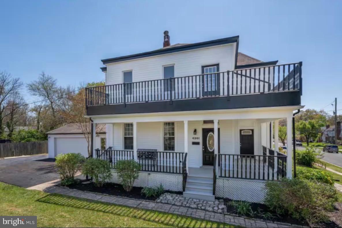 Welcome to this glorious example of gracious living in University Park.  Presiding over almost one-third of an acre and accommodating parking for 7 cars, this four bedroom, three full bath home features abundant natural light, spacious room sizes and easy access to METRO, the Mall at Prince Georges Plaza, Giant, Safeway and Home Depot. New systems, wood floors, a wrap around front porch, a rear deck, a top floor veranda and a spacious, table space kitchen with cooking island complete this exceptional corner lot property that feeds University Park Elementary School. Agent is related to the seller.