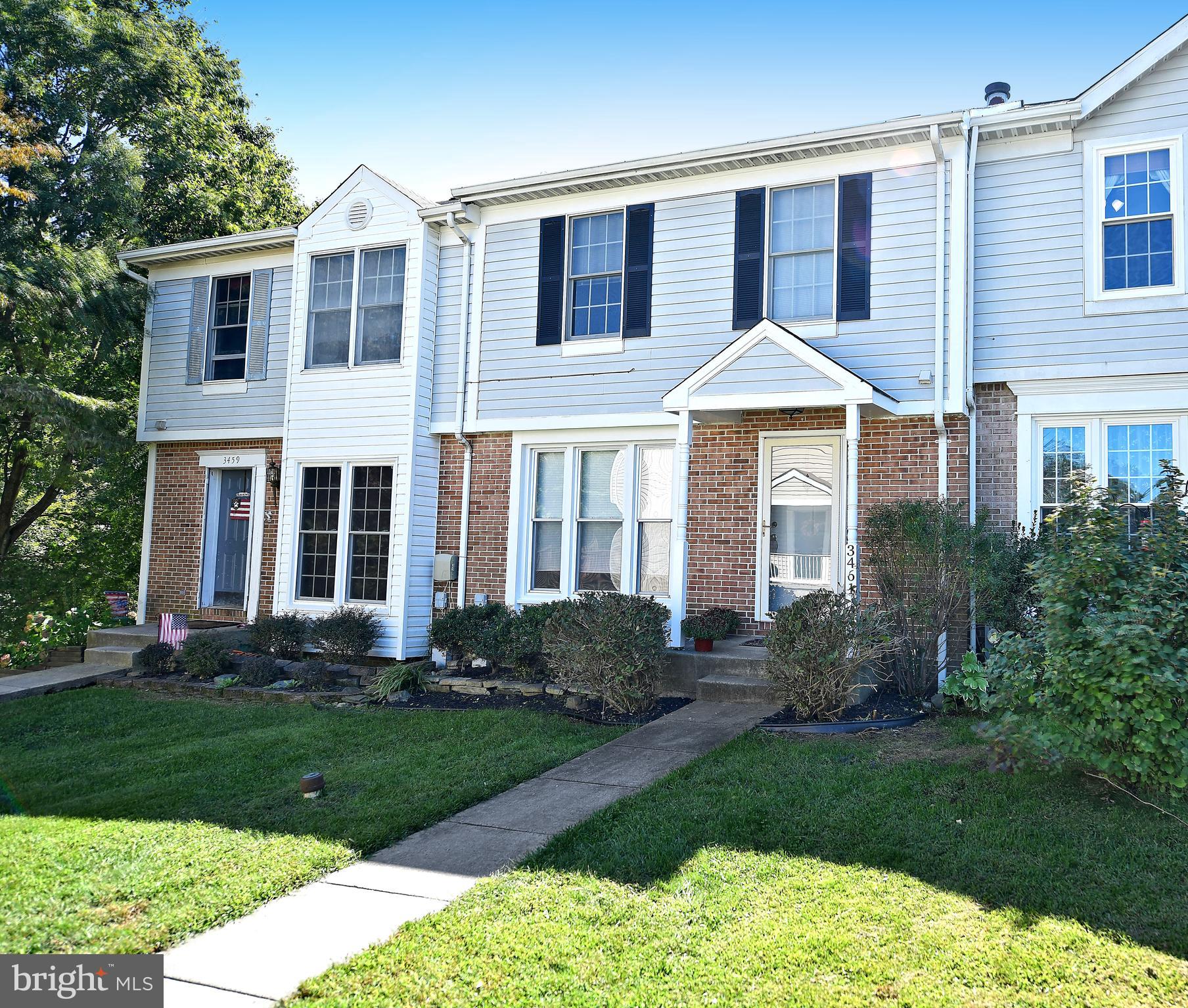 Move right in this 3 Bedroom 2 Full Bath, 2 Half bath town home, This property boasts Laminate wood flooring thru out main level to brand new carpet on Upper level and Lower level. Professional painted thru out. Newer Appliances and newer Fenced in back yard. The Primary Bathroom features a custom tile shower, with a full bath in hallway. The Main Level has a large back area kitchen that walks onto a large deck for entertaining, The lower level features a half bath easily turned into a full bath, Fireplace to insert a pellet stove and a slider to walk out to newly fenced in back yard. Stop by to take a look this property won't disappoint. Please adhere to MD REALTORS and CDC Guidelines when showing property.