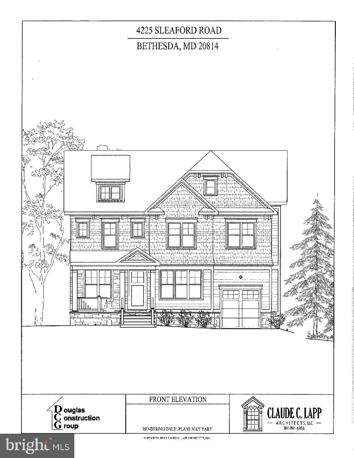 Amazing Arts & Crafts Colonial, built by award-winning Douglas Construction Group Homes (Best Green Builder-Bethesda Magazine) offers 4 finished levels, 6 Bedrooms, 5.5 Bath, Chefs Kitchen, Family Room with Gas Fireplace and Built-Ins, 1st floor Library & Mud Room, Owners' Suite with His & Her's Walk-In Closets & Master Spa Bath, 2nd floor Homework/Study Room, Loft with additional Bedroom and Full Bath. Large lower level includes a large Recreation Room, Game Room, Exercise Room, 6th Bedroom & Full Bath.  Walking distance to everything Bethesda has to offer.