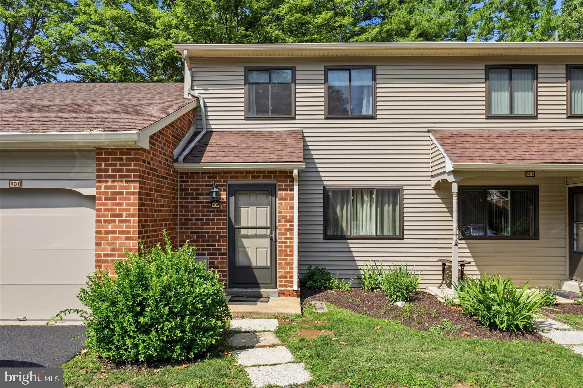 Rare opportunity to live in a Chesterbrook townhouse where EVERY SPACE HAS BEEN THOUGHTFULLY RENOVATED, has a functional, beautifully designed OPEN FLOOR plan. NEW ROOF and HVAC system added a few years ago! Ideally located across from the middle school on a cul-de-sac street, with a backyard that backs to a QUIET street. Enjoy SECOND-FLOOR LAUNDRY near both bedrooms and ABUNDANT STORAGE THROUGHOUT, including a wall of cabinets on the main floor, island storage, closet organizers in the bedrooms, a refinished attic, and a FINISHED BASEMENT.   The first floor also features a hidden “MURPHY DOOR" bathroom—be sure to check out the pictures!
