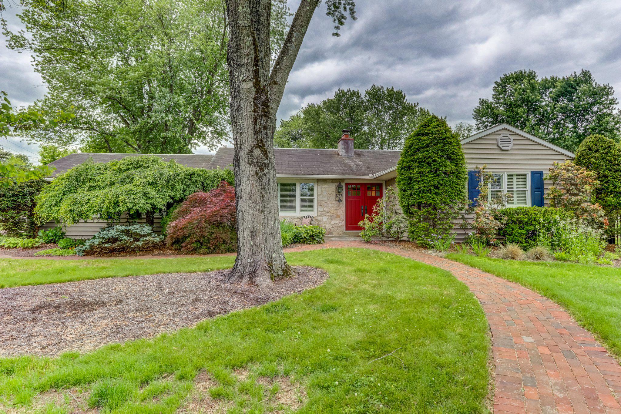 *Showings begin Sunday, June 7 at 1 PM*.  Nestled in a desirable neighborhood in Skippack Township, this exquisite ranch-style residence embodies beauty and comfort. The property boasts a meticulously landscaped exterior, inviting outdoor spaces, including a rectangular in ground pool, a serene patio perfect for al fresco dining. Celebrate summer! The in-ground concrete pool, surrounded by a secure fence and greenery, offers a private oasis for relaxation and entertainment. Many of the landscape plantings are PA native plants. Step inside to discover a harmonious blend of elegance and functionality. The interior showcases oak hardwood floors and an abundance of natural light, enhanced by energy-efficient insulated windows, dimmer switches on lighting and custom built-in shelving. The spacious living area, anchored by a stunning stone, wood burning fireplace, creates a warm ambiance for gatherings. The traditional floor plan seamlessly connects the eat-in kitchen and dining area, equipped with stainless steel appliances, including a built-in range and dishwasher, ensuring culinary excellence. Take notice of the granite counter tops and pendant lighting. The view from the dining area to the patio is not to be overlooked. Retreat to the primary suite, featuring a full bathroom with a stall shower. Additional highlights include built-in cabinetry, recessed lighting, and ceiling fans throughout, enhancing the home's sophisticated charm. The full basement, complete with interior access and a waterproofing system, offers an abundance of storage and potential for customization. With a side-entry garage accommodating two vehicles and a paved driveway for six, convenience and space is paramount. Enjoy picturesque views of the lush garden and lawn, epitomizing the exclusive lifestyle this remarkable home offers. The township added sidewalks along Mount Airy Rd. recently, making for safe and easy access to the nearby Perkiomen Trail and the 10 acre Palmer Park with its sports fields & courts and walking trails. This home has been meticulously maintained and with neutral colors throughout. The attic has new insulation. There's a French drain system in the basement and a generator switch to power the heater. No shortage on outdoor storage here with a 16 x 10 shed.