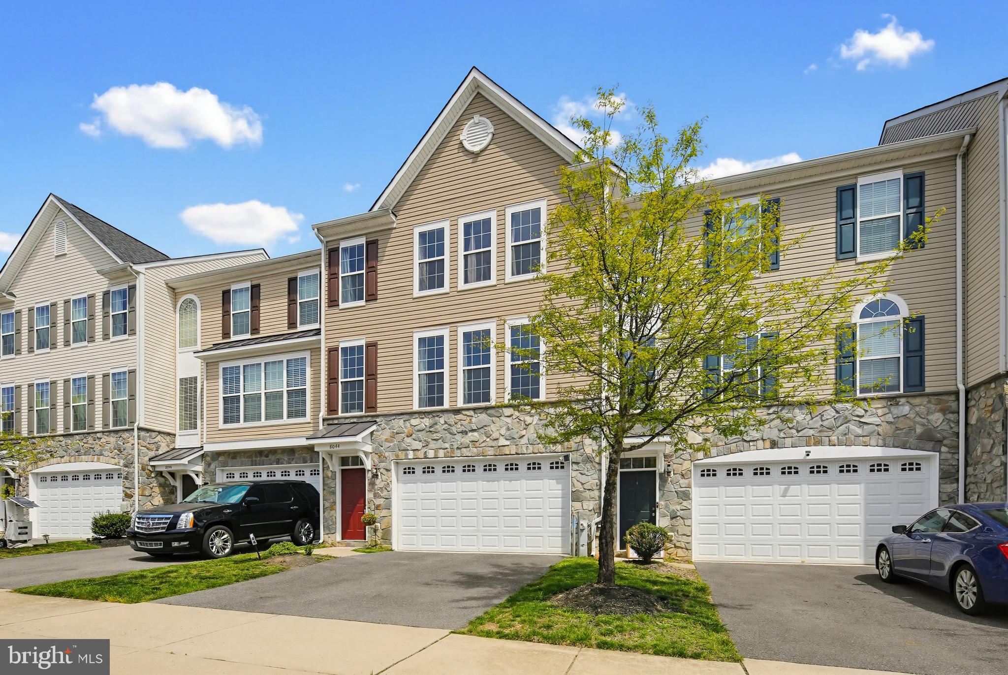 PRICE REDUCTION! BRING OFFERS ! This lovely home is perfectly positioned on a quiet, private cul-de-sac with no through traffic.  Backing to mature trees, the home offers a unique sense of privacy along with a peaceful, residential setting.  Built in 2013 by Trinity Homes this residence features over 2,200 square feet of thoughtfully designed living space. The entry level offers a spacious recreation room with walk-out access to a lower-level patio and a flat, usable backyard—ideal for outdoor entertaining, play, or quiet relaxation.
PRIVACY IS THE HIGHLIGHT HERE! The main level is filled with natural light and showcases soaring ceilings, finished-in-place hardwood floors, and an open-concept layout. The kitchen is beautifully appointed with granite countertops and rich wood cabinetry, flowing seamlessly into a formal dining area and out to an expansive upper-level deck—perfect for entertaining, family meals or unwinding in a private, tree-lined setting.  A bright and welcoming living area completes this level with ample space for both everyday living.  Large living room is actually the main floor family room. Here is where you will spend your time. Upstairs, the primary suite offers generous proportions, abundant natural light, a large walk-in closet, and a private ensuite bath featuring a soaking tub and separate shower. Two additional over-sized bedrooms share a modern full bath.  The flexible lower level provides additional living space well-suited for a fourth bedroom, home office, or fitness area. It also features a large double garage. Located in a sought-after Howard County community, this home feeds into Guilford Park High School and offers convenient access to major commuter routes to Washington, D.C., Baltimore, and Fort Meade, as well as nearby MARC train service. With additional guest parking and a wide, low-traffic street, this home delivers both comfort and convenience in a serene setting.