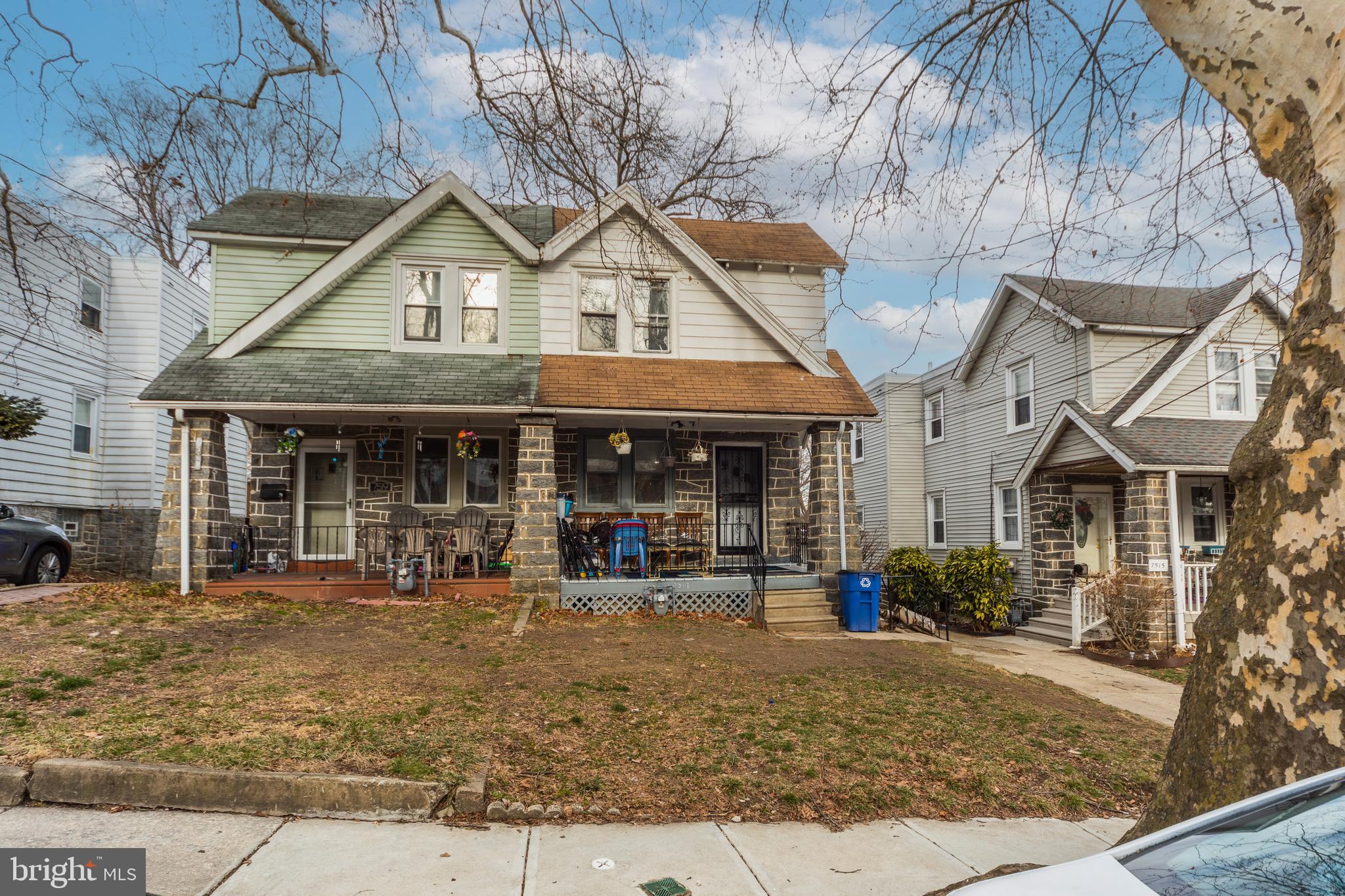 Large twin home with a finished walkout basement, rear deck, and one-car garage, located on a quiet tree-lined street. The first floor features a spacious living room, dining room, and newer updated kitchen. From the kitchen, step out onto the rear deck overlooking a large private backyard with additional city-owned land behind the property, creating an open and inviting setting.Both bathrooms have been updated. first floor living room, dining room and kitchen. Upstair 3 sizeable bedroos.The newly finished walkout basement (2023) includes an updated full bathroom, an additional bedroom, open flex space ideal for a family room or home office, and a separate laundry area. The second floor offers a spacious primary bedroom and two additional generously sized bedrooms. This well-maintained home combines comfort, style, and convenience in a desirable neighborhood close to schools, public transportation, shopping, and dining. Easy access to Center City makes commuting simple and convenient.
This property may qualify for a $7,500 lender credit through PNC for eligible buyers. There are no income restrictions, and the credit is not a repayable grant or second mortgage.