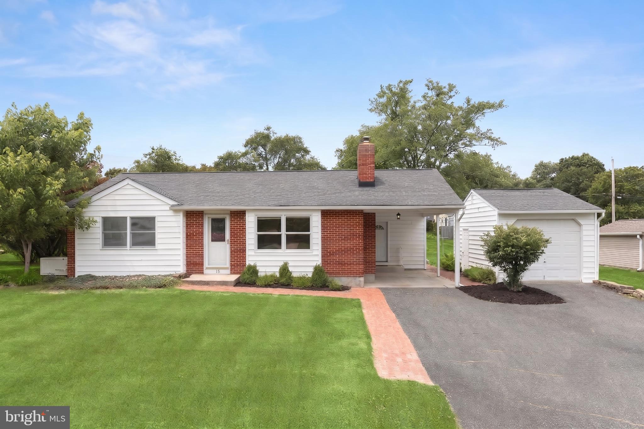****Listing back active, pending release****
If you have been searching for a brick rancher with a spacious yard tucked away on a quiet cul-de-sac, welcome home to 12 Vermont Place. This well-maintained 3-bedroom, 1-bath residence offers comfortable, move-in ready living along with opportunities to personalize and update over time.
The inviting living room showcases rich hardwood floors, a sunny bay window, and a wood-burning fireplace that serves as a warm focal point. The adjoining kitchen boasts custom-crafted, solid oak cabinetry, and features a gas range and generous counter space for everyday meal preparation. The connecting pantry leads to the dining room, which offers built-in shelving, a ceiling fan, and direct access to the rear platform deck with pergola, creating an ideal setting for outdoor dining and entertaining.
Three comfortable bedrooms, each with hardwood flooring and ceiling fans, are located on the main level and share a centrally located hall bath.
The lower level expands the living space with a finished recreation room featuring ceramic tile flooring, providing flexibility for a family room, game-day gathering space, hobby area, or home office. Adjacent to the recreation room is a spacious utility room complete with cabinet storage, a workbench, and abundant storage space.
 
 Outside, the expansive lawn provides plenty of room for gardening, recreation, or simply enjoying the outdoors. Additional conveniences include a detached garage, a powered 20' x 12' shed ideal for lawn equipment or workshop use, a second storage shed for gardening tools and supplies, and a Generac whole-house generator that conveys with the property, providing added peace of mind and reliable backup power when needed.

Combining generous outdoor space with a convenient location near the shops and restaurants of downtown Bel Air, I-95, shopping, dining, and everyday amenities, this property offers a wonderful opportunity to enjoy today while making it your own for years to come.
Note:  Select interior photos have been virtually staged