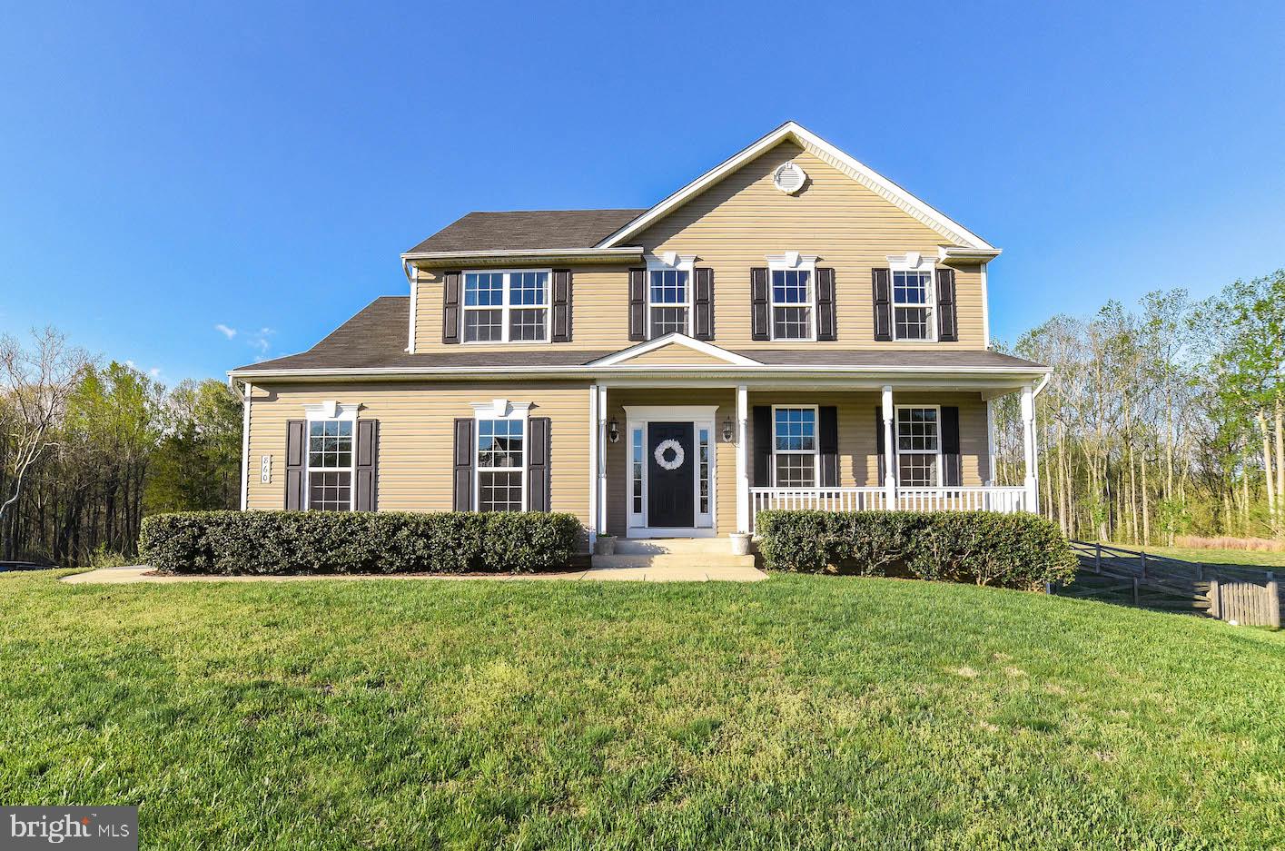 Welcome home to this  almost 3000 sq foot well maintained colonial! You won't be disappointed when you are greeted with gleaming hardwood that run throughout the main level. Large kitchen with plenty of counter space...ready for any cook in the house. Kitchen overlooks family room with gas fireplace. Upper level boasts 4 spacious bedrooms, including master suite.  Master bedroom with walk in closet, & attached bath with walk in shower. The basement will be the go-to hang out with plenty of space for games, larger gatherings, and move nights (rough in for future bath). Enjoy summer evenings on the back porch, or BBQs after a long week. Backyard is fully fenced, and level.  This home is situated in the quiet community of College Station...and just a short drive to shopping, dining & more. Located in Blue Ribbon School district.