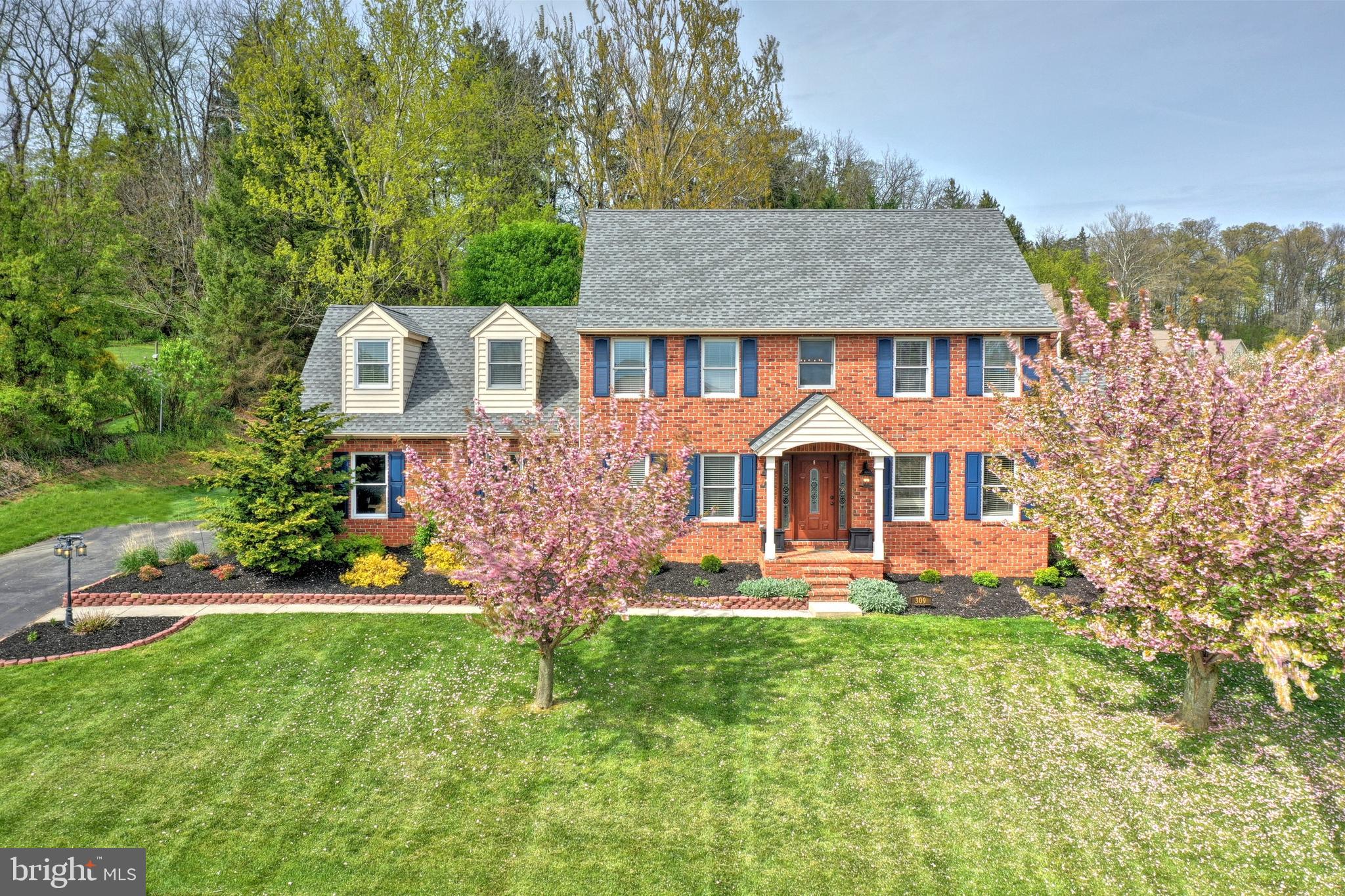 Stunning brick colonial on corner lot in quiet neighborhood.   Just inside the front door you will find the formal living room and formal dining room.  There is also a remodeled kitchen with beautiful upgrades.  There is a dining area , bar area, that leads into the family room with brick fireplace using wood but gas is available.  This room gets lots of daylight.  The kitchen opens to a very large deck for entertaining.   The second floor boasts 4 bedrooms, one of which is a large master  with private bath, another very large bedroom and 2 nice size bedrooms.  All rooms have newly installed carpet and resurfaced tub/shower by Bath Fitter.  Beautiful ceiling fans and lighting throughout.  Be sure to check out the 2nd story of the garage with full walk-up steps.  Basement is awaiting your finishing touches.  This home is priced well under any new home in the area, and has many of the same features.  Schedule your showing today.