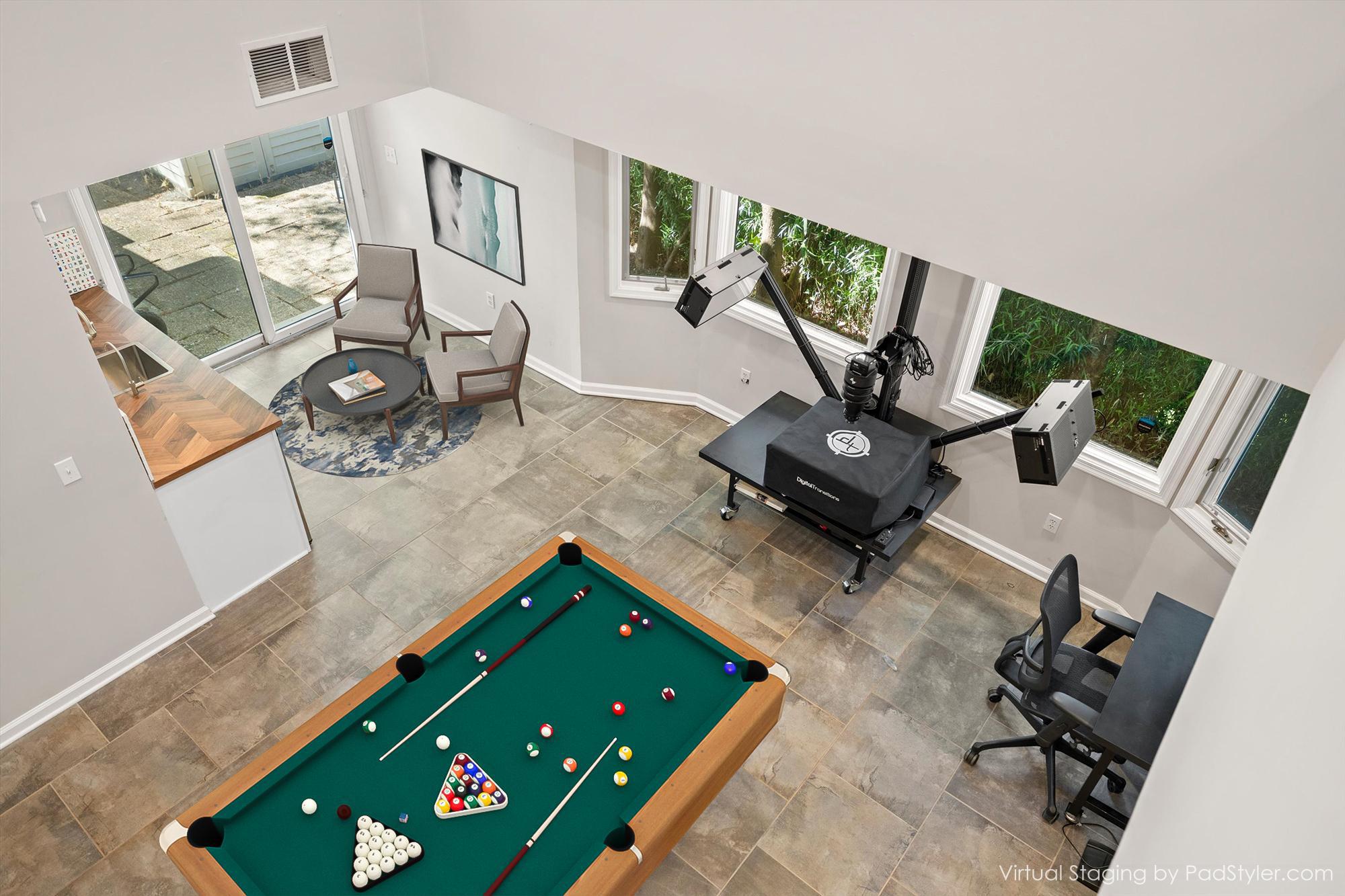 This is the only residential home with a 1000 SF, 2 level office space, separated from the residential area.