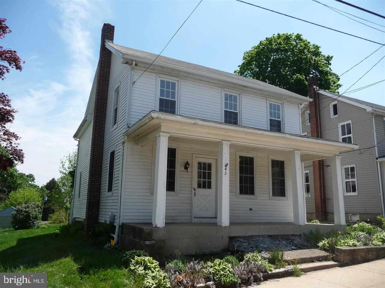 Spacious 4-5 bedroom 2-story with insulated windows, new paint, new carpet, large living room, separate dining room and den actually could be used as 5th bedroom on 1st floor if needed. Huge kitchen, 1st floor laundry has gas or electric hook ups. 4 bedrooms and 1 bath on 2nd floor, 3rd floor has walk up attic. Large flat rear yard and off street parking.