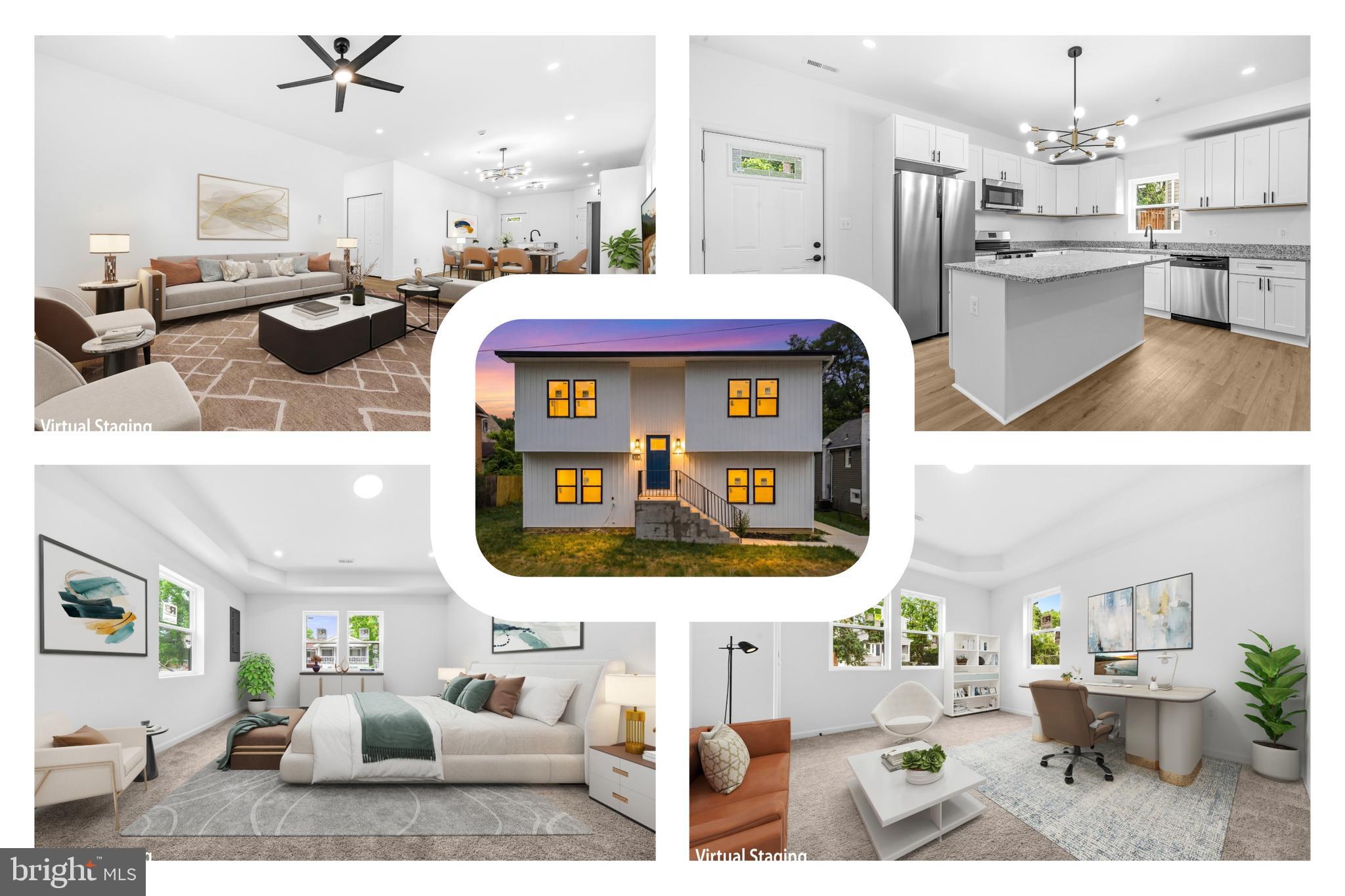Welcome to 6501-A Kolb St, a stunning new construction home in Fairmount Heights offering approximately 4,000 square feet of space, six bedrooms, three full baths, and the rare flexibility of two kitchens. With a spacious split foyer design and thoughtful layout, this home provides the versatility today’s buyers are looking for — from multigenerational living to extended household needs or simply room to grow.

The main level features a bright, open-concept design with hardwood flooring, modern finishes, and a beautifully appointed kitchen with quartz countertops, contemporary cabinetry, and ample workspace. The spacious living and dining areas create an ideal setting for everyday living and entertaining, while multiple bedrooms and a full bath on this level add convenience and flexibility.

Upstairs, you’ll find additional bedrooms and another full bath, offering privacy and separation from the main living areas. The generous bedroom count allows for a variety of uses, including guest rooms, home offices, or hobby spaces, while the brand-new construction provides peace of mind with modern systems and fresh finishes throughout.

The lower level basement adds even more potential with a second kitchen, private entrance, and unfinished space ready for your vision. Whether you’re creating a separate living area, recreation space, or additional storage, this level provides exceptional room to customize while already offering valuable features in place.

Outside, the home sits on an approximately 1/8-acre lot with easy access to nearby conveniences. Fairmount Heights offers a commuter-friendly location near MD-295, I-495, and Metro access, making travel throughout the region simple. The home is conveniently positioned near major employment centers including University of Maryland, College Park, National Security Agency, Fort Meade, National Harbor, and Washington, DC.

Enjoy nearby shopping, dining, and entertainment in surrounding communities, along with outdoor recreation at Bladensburg Waterfront Park and cultural destinations throughout the Washington, DC area. Offering new construction, abundant space, and a flexible design, 6501-A Kolb St is a rare opportunity to create the lifestyle you’ve been looking for.

Mortgage savings may be available for buyers of this listing.

Virtually Staged/Rendered