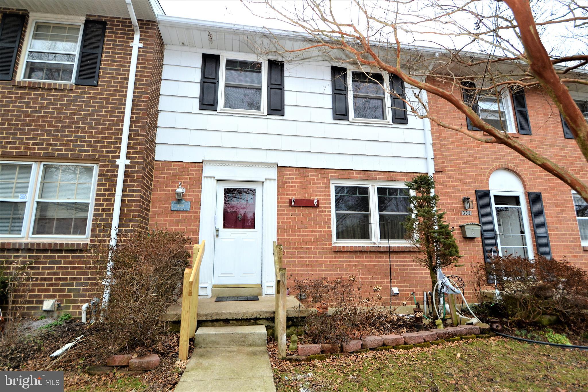 Original owners took pride in this lovely townhome in Chartley.   Replacement windows throughout, electric updated in 4/18. This house boasts wood floors in the kitchen and foyer. Eat in kitchen with plenty room to enjoy dinners with your large family. The living room has chair railing and crown molding. The living room leads to a large trex deck which overlooks open space and trees. No houses behind you! This home is the only home on the row with a deck so you have plenty of privacy when enjoying the view, gas grill included. 3 bedrooms on the upper level. Master has an entrance to the bathroom. The spacious unfinished basement is just waiting for your creativity. Sliders lead out to the patio and shed. Utility room in the lower level has laundry, storage and a workbenck.. Why rent? This house has it all and centrally located to major routes or stroll around the town of Glyndon which is right around the corner.  Don't miss this one!
