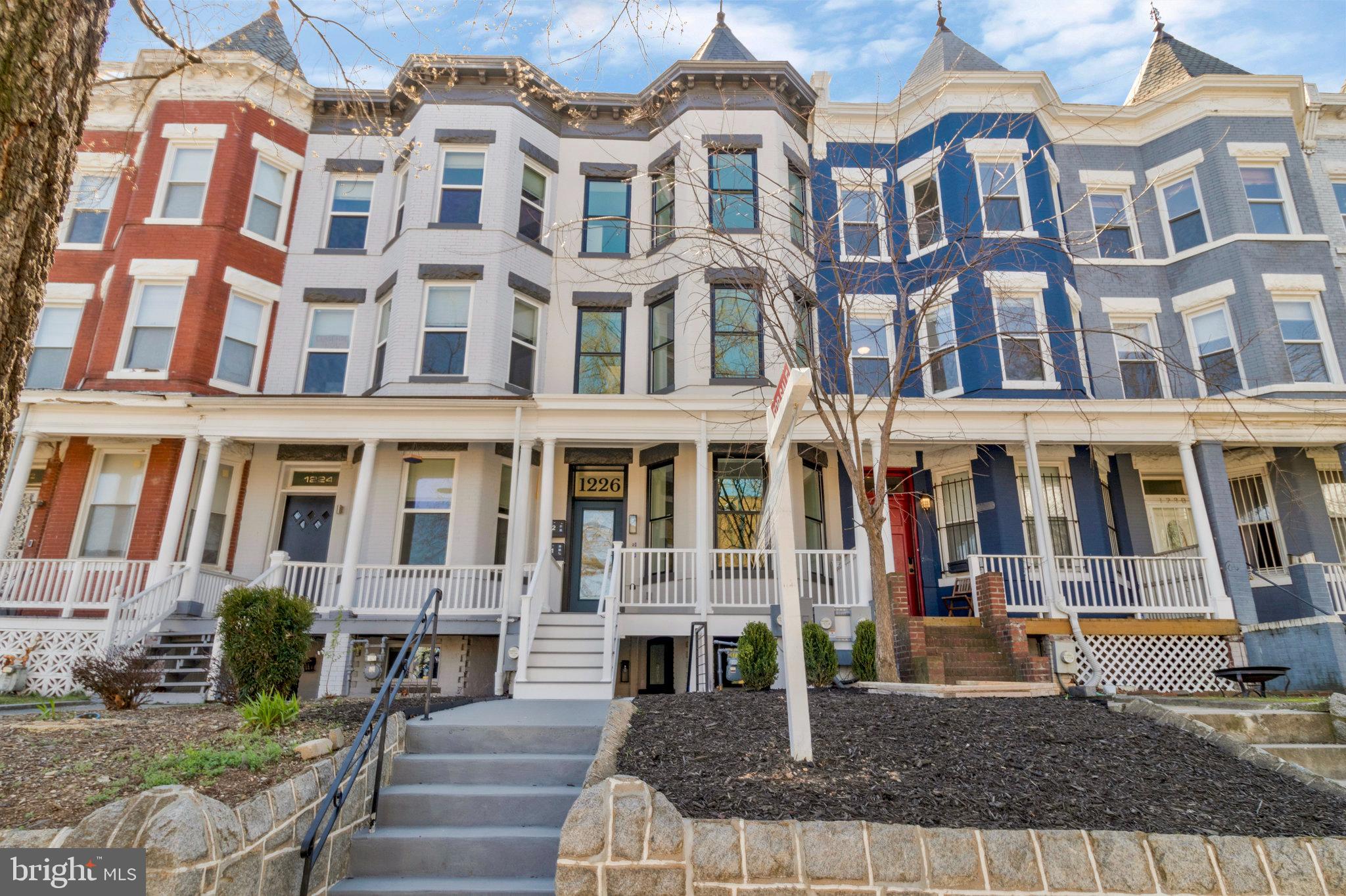 NEW PRICE! Unique and beautifully renovated two-level Condo in a central location of NW DC. This unit  features  professionally designed interiors with plenty of space to accommodate both living and working spaces. An open layout on the entry floor provides an easy flow between the living, dining and kitchen zones. 2 large master suites, one on the main level and on on the lower level, plus 2 additional bedrooms; 3,5 bathrooms conveniently spread out. Outdoor patio is for the use of the Unit 1 owners only, perfect for relaxing and entertaining. The kitchen has upgraded quartz countertops, top of the line appliances and tall pantry.   Separately deeded  Parking space is included in the listing price (value 50K). The attention to details and quality of finishes in this home  are perfect for a buyer who appreciates style and craftsmanship. Walkable neighborhood. Access to Metro line is less than a mile away; Don't miss this truly exceptional home!