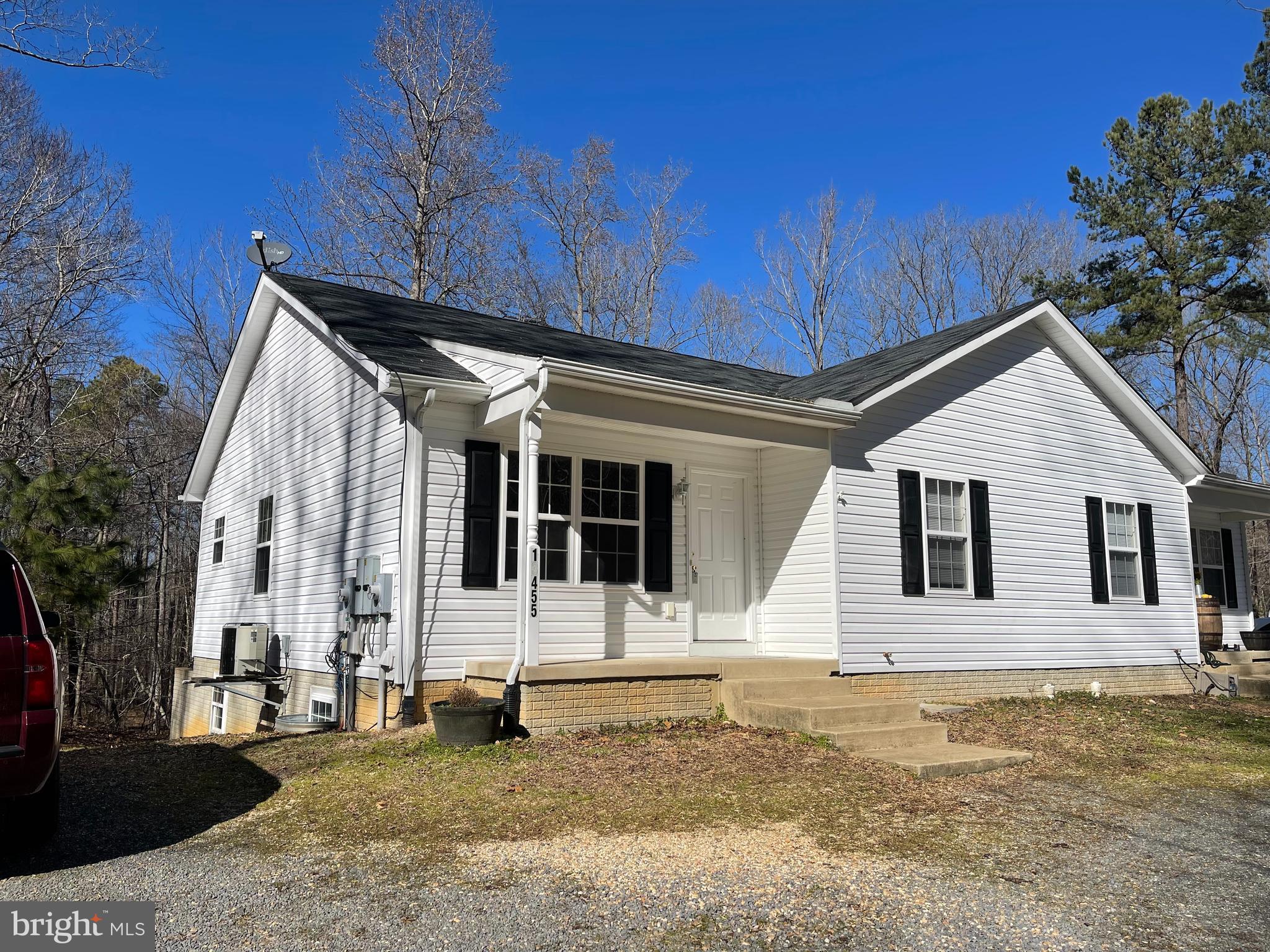 This is a wonderful Duplex super convenient to NSWC Dahlgren.  With 2 bedrooms, 2 full baths its freshly painted & offers nice double closets in both bedrooms, with master bedroom that has private bath en suite.     Lots of opportunity for storage or use in the full, unfinished basement!   This rental  is served by well and septic so NO WATER or SEWER BILL!    The duplex backs up to the woods so enjoy the spacious deck or the patio out of the basement entrance.      There is currently a washer and dryer in the unit  left by a prior tenant but landlord does not guarantee working order and will not replace if it stops working.    All applications to be completed online.   Each person 18 & over shall fill out separate application.   Non Refundable application fee of $55 per person, paid by credit card online with the application.