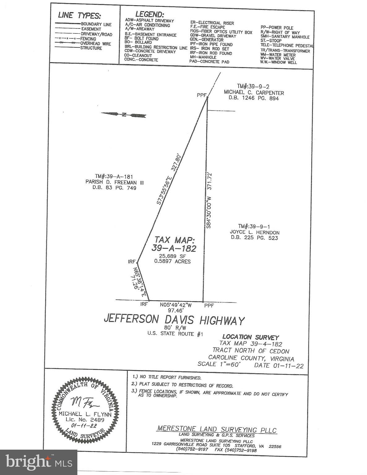 Great Lot with frontage on Route 1 (US Route 1 Highway)…will possibly need an alternative septic system.  Perfect location to be near I-95 and other places such as restaurant and stores.