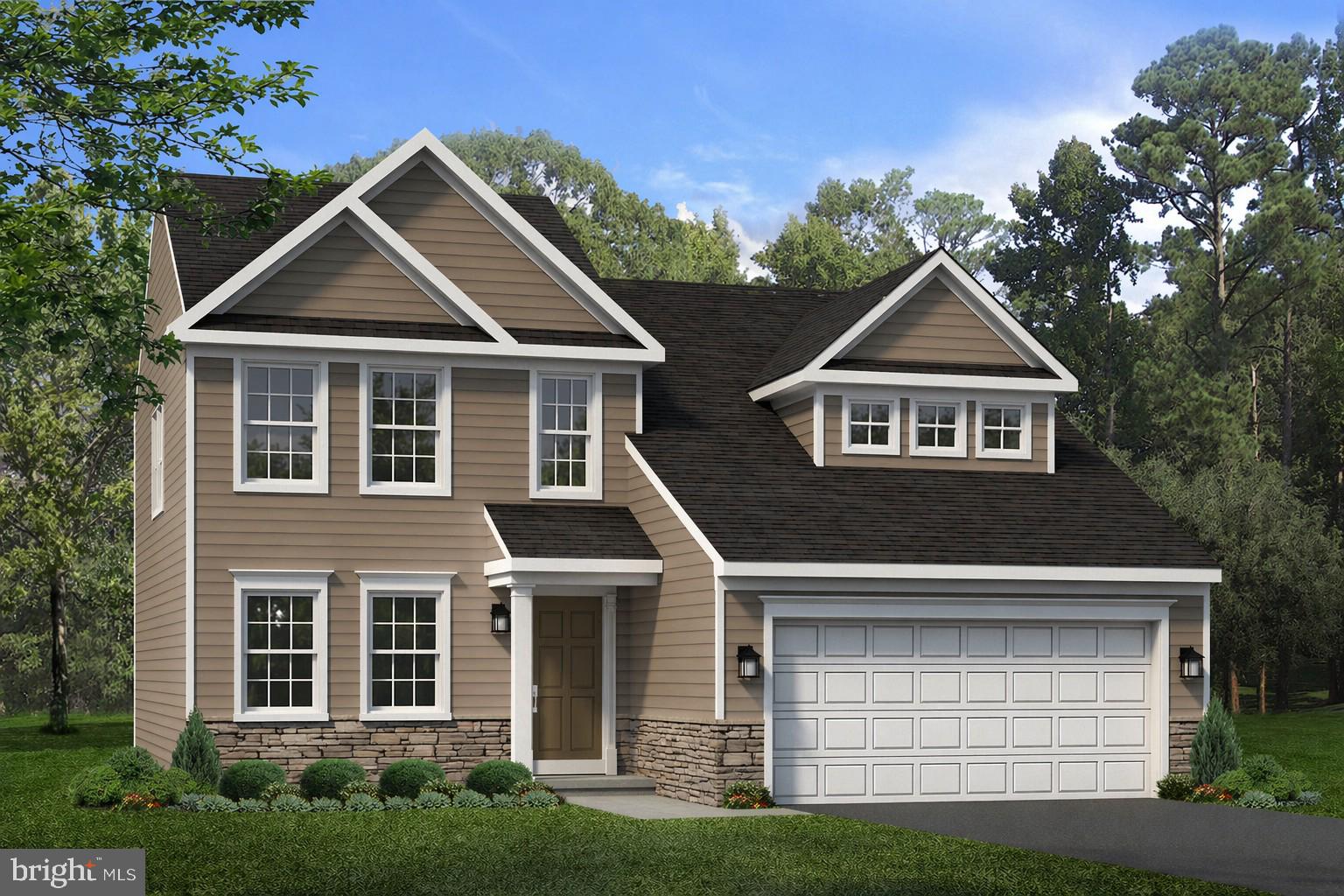 The Crestmont B at Deerfield offers 4 bedrooms, 2.5 baths, and an open-concept layout designed for everyday living. The main level features a Family Room, Dining Area, and Kitchen with walnut-finished cabinetry, granite countertops, black appliances, and luxury vinyl plank flooring throughout the main living areas. A powder room is also located on the first floor.

Upstairs, the Owner's Suite includes a private en suite bath. Three additional bedrooms and a full bath provide plenty of space for family, guests, or a home office.

Additional features include a traditional exterior with vinyl siding and partial stone, a covered front porch, 2-car front-entry garage, gas heat, and central air conditioning.

Contact us today to learn how you can make this brand-new home yours!