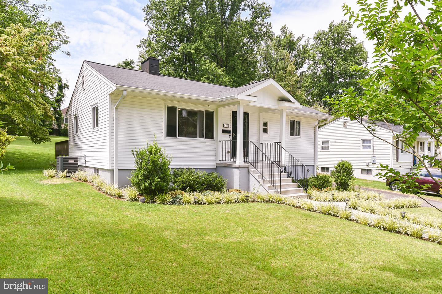 Welcome Home! Step inside this bright and thoughtfully renovated single family home in Falls Church. It has 1720 square feet of finished living space and it sits on a .31 acre lot. Conveniently located within 20 minutes driving distance to Washington DC. Featuring 4 bedrooms and 2 full baths. Hardwood floors throughout the main level. The kitchen features a vaulted ceiling, granite countertops and stainless-steel appliances. Home features recessed lighting throughout, dimmable to create the perfect ambiance. Spacious recreation room. Private entrance on the lower level with Full bath and bedroom (den). Walk out to the lovely deck and enjoy the expansive backyard. Large shed for all your storage needs. Easy access to Holmes Run trail, parks, community pools, and great restaurants. Walking distance to Harris Teeter, OrangeTheory Fitness, Starbucks, and Glory Days Grill.