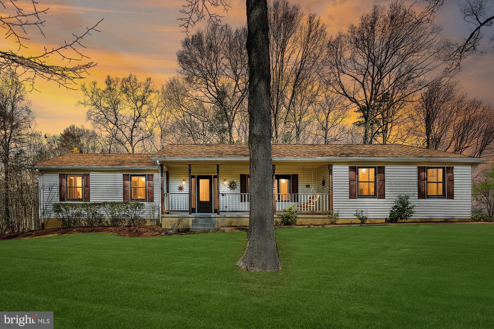Join me for the Open House on Sunday, April 6th from noon to 3pm! *Welcome to this well-loved and meticulously maintained rambler, nestled on three beautiful acres in a prime commuter spot with easy access to DC and Virginia. This home offers the perfect blend of modern updates and cozy charm, making it truly move-in ready.*

Step inside and feel the warmth of a home that has been thoughtfully updated with peace-of-mind improvements, including a newer roof and Andersen windows and doors. The wow factor continues with gorgeous, updated bathrooms and a stunning kitchen, dining, and family area. From the new flooring and stylish lighting to the sleek new appliances, you can see the vision and care that has been poured into every detail of this home.*

But there’s still room for you to make it your own! A few rooms are waiting for your personal touch, giving you the opportunity to finish the space exactly how you’d like and truly make it your forever home.*

Outside, the charm continues. Picture yourself sipping morning coffee on the front porch swing or hosting summer gatherings in the expansive backyard. The patio and fire pit area are perfect for unwinding with a cold drink or roasting s’mores under the stars.*

And let’s talk about the garage space! Not only does the home have an attached two-car garage, and a whole house built in generator, but there’s also a detached two-car garage with its own heat and A/C—perfect for a man cave, she shed, workshop, or hobby space. Plus, there's a separate shed to keep all your tools organized and out of the way.*

It’s hard to imagine it gets much better than this! Don’t miss your chance to see this beautiful home in person.