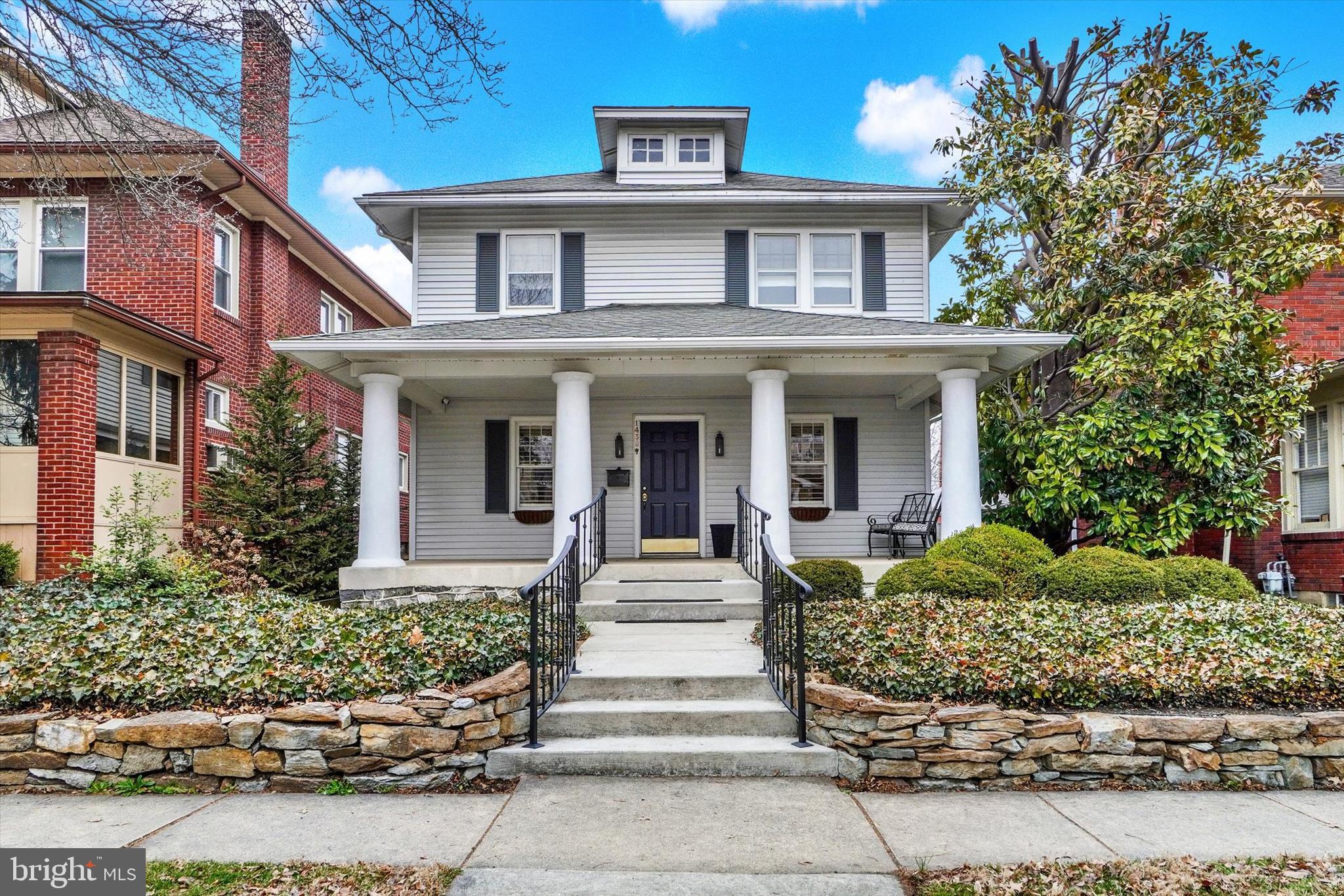 Welcome to this well loved and cared for home in the Elmwood neighborhood of York Suburban school district. There is much attention to detail that makes this a very warm and welcoming home.  Both living room and dining room are generous sized, have hardwood floors and each has a fireplace with gas logs.  A cozy sitting room off of the dining room leads to a large rear deck overlooking a beautifully landscaped back yard. An updated kitchen features granite countertops, tile backsplash, luxury vinyl tile floor and a full complement of appliances. The adjacent breakfast nook is currently used as a computer nook. Three bedrooms and a full bathroom make up the second floor. A walk-up attic offers storage options, as well as the unfinished basement. The outdoors can be enjoyed by sitting on the large, covered front porch or enjoying the maintenance free rear deck, complete with deck sails. The back yard pops with color with blooms to enjoy all spring and summer, along with an ornamental pond and waterfall. The detached garage completes the picture. Hurry!