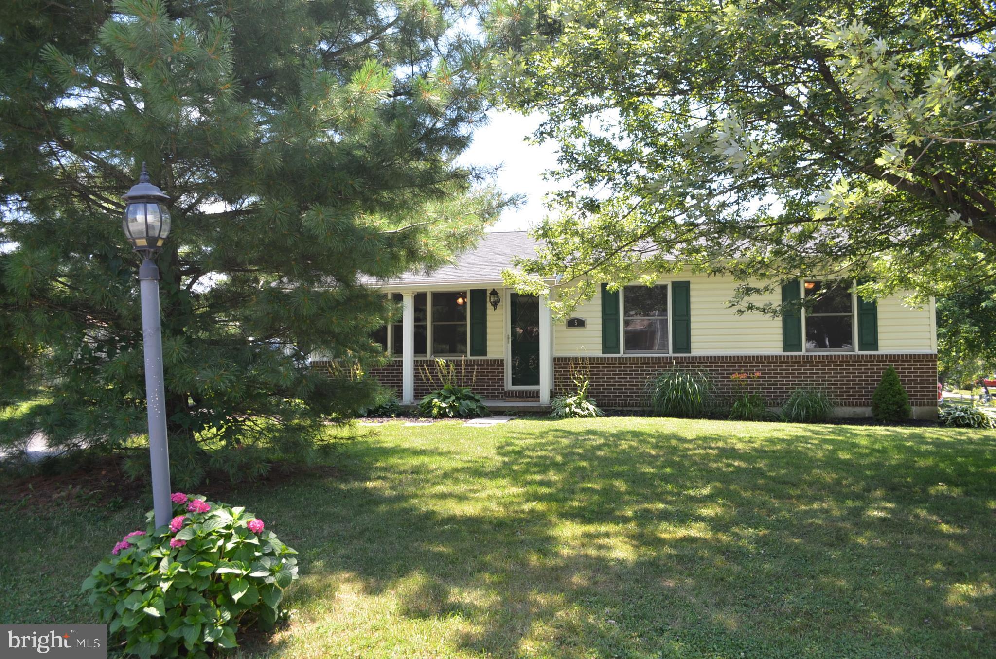 Welcome home to this  sweet rancher located in South Hanover.  This home features 3 bedrooms and 1 full bath.  The kitchen has brand new stainless steel appliances, a copper backsplash, and  vinyl plank floors. The bathroom has also been updated with white wainscotting.  The whole house has been freshly painted and all carpets have been professionally cleaned.  The rec room  is a HUGE 21x29  and perfect for entertaining family and friends, watching football, or playing pool. In the basement there is also tons of storage!  Outside, you will love sitting on your porch, or grilling on your brand new deck and watching your kids or pets play outside in the fenced in yard.  Conveniently located in South Hanover, you are close to all Hanover shopping, and steps away from the Grandview Shopping Center where you will find Weis grocery store, a Rite Aid, and Starbucks. Very convenient to 94, Maryland commuters, Spring Grove,  and York.