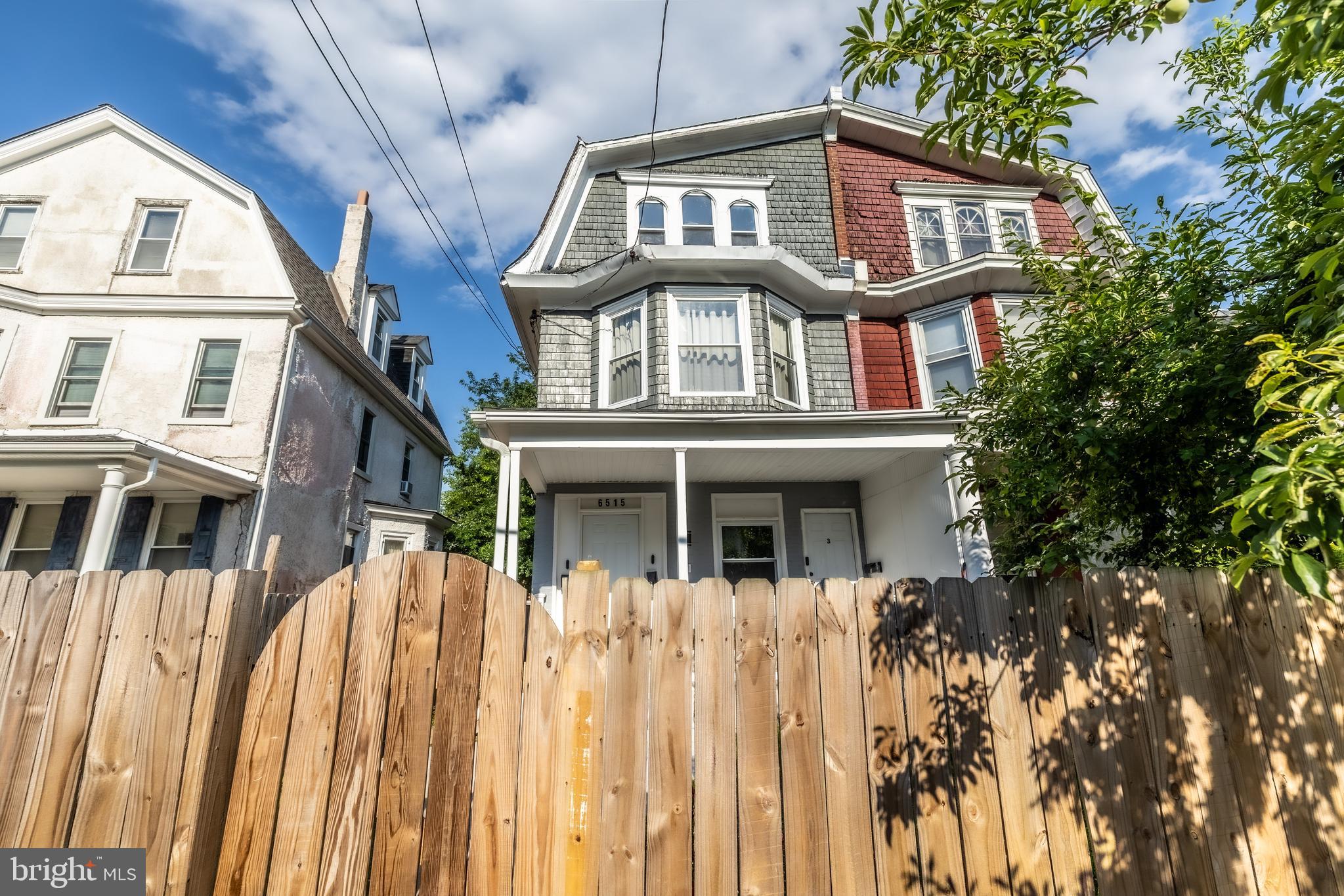 This is your chance to purchase an ABOVE AVERAGE property at below market price! 6515 n Park ave is an exquisite multi-family property with a rare front and large rear yard. Your dog will enjoy running laps around the fenced-in property, and having BBQs in the summer will be so much fun. As you walk into the property, you will notice that not only are the renovations top notch, but the owner has also done a splendid job of maintaining the property so that you and your tenants can move right in and generate income day one! This is located in the East Oak Lane section of Philadelphia, which means you are a stone's throw away from Mt. Airy, Cheltenham, and other amazing neighborhoods without the downside of their high property taxes. You are a 20 minutes walk to the Logan/Ogontz/Fern Rock station where you can take the Broad Street Line and instantly be in Center City. This property is also just a 6 minutes drive from La Salle University, and a 15 minutes drive to some of the finest restaurants in the area. This property has 3 units, but is currently zoned as a duplex. Each unit has its own washer, dryer, kitchen and bathroom. Whether you choose to make two units into a single bi-level unit, or take the necessary steps to have 3 separate units is totally up to you. Schedule your showing today and make this your next step towards generational wealth!