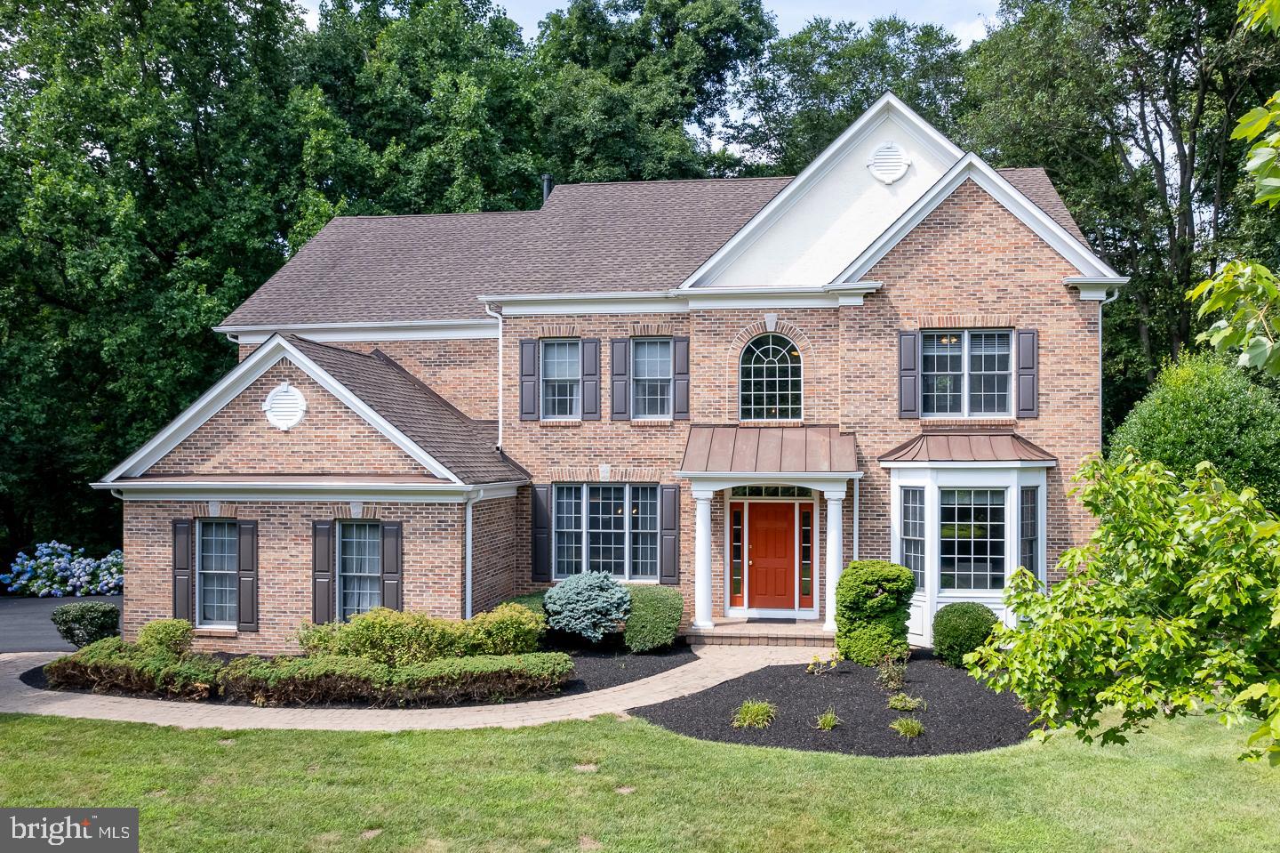 These owners are  the original and one of the first to purchase in sought after Brookside and guess what? They chose one of the best lots backing up to 16 acres of woods which are dedicated open space, and situated on a gorgeous 1.26 acres providing great privacy. This popular brick front model has the perfect open floor plan and you will be the beneficiary of the brand-new engineered flooring in the foyer, dining room, living room, family room, and study. Besides the gleaming new floors you will enjoy a soaring two story family room with gas fireplace, stunning kitchen featuring stately appliances and glass doors leading to a deck with wonderful views. It gets better! The second floor has brand-new carpeting in all four bedrooms. The primary suite features his and her vanity, tiled shower, jacuzzi tub and huge walk-in closet. The views from the primary bedroom are really tranquil! Jack and Jill bathroom with new plumbing fixtures and lighting, the 4th Princess bedroom has an ensuite with new plumbing fixtures and lighting. The second floor features an overlook to the family room. Just wait until you see the finished walk out basement! The 5th bedroom is spacious and has a nice set of windows overlooking the rear yard. Newer full bathroom! The entertainment area is spacious and includes double swing out glass doors to the rear yard. Billiards or home fitness center area and a large finished music room or storage room. Brand new gas water heater and Newer HVAC systems.  Need additional storage for outdoor deck furniture or a playhouse for your kids – this property comes with a 10’ x 18’ new storage shed with windows as well. Need some protection on the deck from the sun – simply deploy the electric awning over the entire deck. Newly repaved driveway and sprinkler system complete the gorgeous landscaping with year round blooms designed in.   This very attractive home is a real gem and situated within the most sought-after community in Garnet Valley - "Brookside" where your morning walks will be an absolute pleasure as this neighborhood is gorgeous! Besides the award-winning Garnet Valley School District, you will enjoy the convenience of nearby shopping at Wegmans, Whole Foods, and weekend activities in the culturally rich Brandywine Valley with an array of museums and activities for the kids.