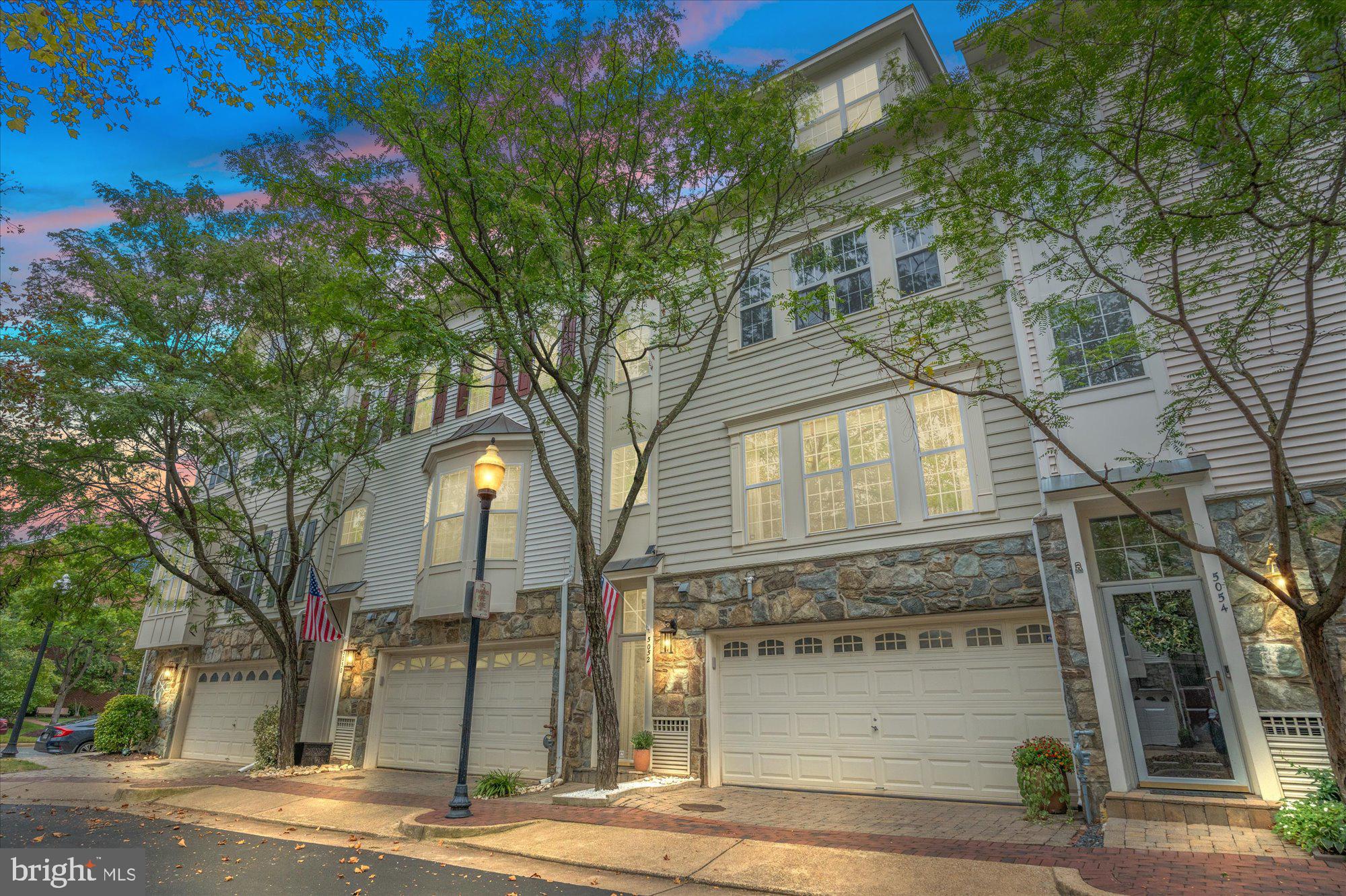 “Meticulously maintained and upgraded by the owners, this popular Mt. Vernon model townhome is located on a quiet street in the heart of Cameron Station. Four levels include a fully finished two car garage with gas line plumbed for natural gas grill or gas ventless water heater. Main level with hardwood floors, built in bookcases, gas fireplace and crown moldings to give it a traditionally classic feel. Kitchen with white cabinets, granite countertops and stainless appliances. The third floor features two spacious bedrooms, and office/den area. Laundry room with upgraded washer and dryer is conveniently located on bedroom level. Primary bedroom with renovated (2021) full bath and two walk in closets occupies entire 4th level.  Primary bath with dual vanity, free standing soaking tub and oversized shower. Roof replaced in 2023 with architectural shingles and transferable warranty. HVAC system and electric water heater replaced in 2018. This beautiful property truly shows the pride of ownership.”