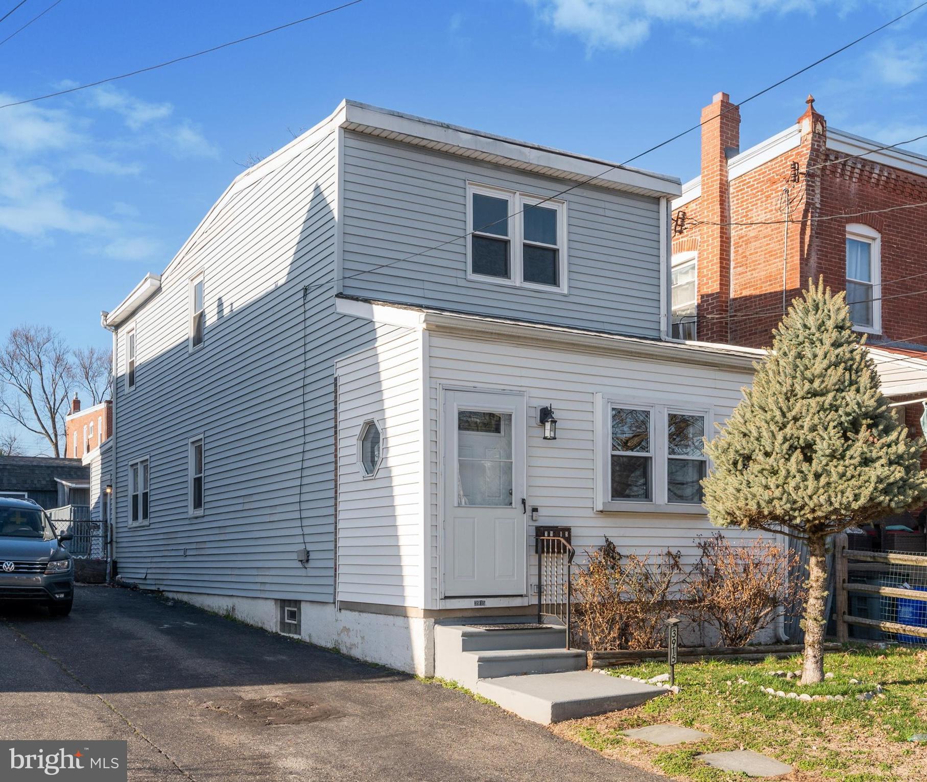 Welcome to your new home in Drexel Hill! This detached home with off-street parking includes 3 bedrooms and 1.5 bathrooms. The main level begins with an enclosed porch, perfect for a small sitting area or entry mudroom, followed by the open living/dining space with ceiling fans. Partially carpeted, there's room for a sitting area and dining table. The updated roomy kitchen includes gray cabinetry, black appliances, tiled backsplash, granite counters, and room for a small table. At the back of the house, you'll find the laundry and powder rooms. Head upstairs to the sleeping quarters that includes 3 carpeted bedrooms and updated hall bath with tub shower and toiletry cabinet. The basement is partially finished for additional usable space, plus plentiful storage. Outside, the yard is fully fenced with deck space and storage shed. Driveway parking for 2-3 cars, plus proximity to multiple public transportation options. If you're home shopping in the area, be sure to add this one to your must-see list!
