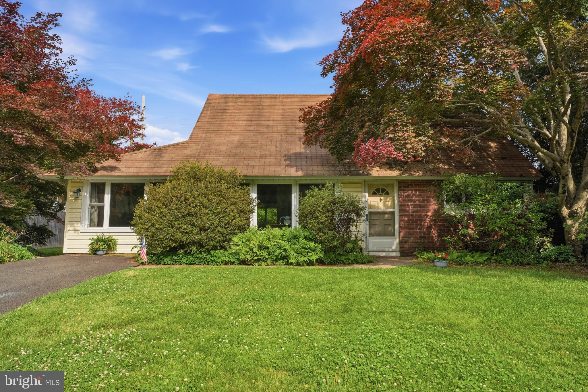 Welcome to this light-filled,  beautifully expanded home, where classic open plan design meets modern family needs.  Step inside to a bright and airy living room featuring a newer picture window that fills the space with natural light and offers a panoramic view of the front yard. As an added bonus, an open green space located directly across the street provides an enhanced sense of privacy and a scenic outlook.  The living room opens to the kitchen and dining area for your convenience.    The original garage has been professionally converted into a bright and versatile family room, creating the perfect space for relaxing, entertaining, working from home, or serving as a fourth bedroom, playroom, or cozy secondary den.A standout feature of the home, the screened-in A-frame porch boasts dramatic high ceilings and offers a relaxing retreat to enjoy the outdoors in comfort, rain or shine.  Built on a concrete slab, this versatile area presents an excellent opportunity for future conversion into year-round living space.  Two bedrooms and a full bathroom complete the first floor.  Upstairs hosts an additional two bedrooms and a full bathroom.  For all your storage needs, the home offers a dedicated storage room conveniently located off the family room, plus an additional 10' x 10' wooden shed for outdoor equipment, seasonal items, and extra belongings. Major updates include updated windows with vinyl replacements offering a lot of natural light and nature views from every room, and a sewer line replacement completed just two years ago, providing added peace of mind for the next owner. The home's flexible layout, functional living spaces, and potential for further expansion make it an exceptional value. Located in the award-winning Neshaminy School District, in Twin Oaks neighborhood in Middletown Township, close to parks, shopping, dining, and for commuters, minutes from I-95, Route 1, and the Pennsylvania Turnpike.  Don't miss your opportunity to make this home yours!  Please note, seller will not be making repairs.