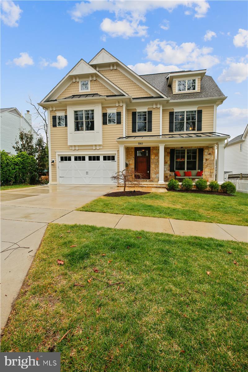 Appointment only. Easy to show. Call Seller.  This gorgeous 9 years young meticulously maintained masterpiece built by award-winning Douglas Construction Group (Best Green Builder – Bethesda Magazine and Maryland Building Industry Association Montgomery County Custom Builder Winner). 4 finished levels, 6 bedrooms, 5.5 bathrooms and over 5,200 sq. ft. Living room, separate banquet size dining room, butlers pantry, gourmet chefs kitchen with top of the line appliances and walk-in pantry, breakfast room, family room with built-ins and fireplace, office, mud room with cubbies. Upper level contains the Master Suite with his & hers’ large walk-in closets and a gorgeous Master Spa Bath. 3 additional bedrooms, 2 full baths, homework/study room with built-ins and laundry room. 4th floor loft with 5 bedroom featuring a walk-in closet and full bath. Finished lower level includes 6th bedroom, recreation room, game room with large dry bar and exercise room. Flagstone front porch, rear deck and flagstone patio that is perfect for entertaining. Freshly painted, hardwood floors on the main level, upper level and loft. Shows like a model home. Attached 2 car garage. This home is close to parks, easy access Downtown Bethesda and so much more. Part of the Bethesda-Chevy Chase High School District. You don’t want to miss this gorgeous sun-filled, desired floor plan home to start making new memories in.