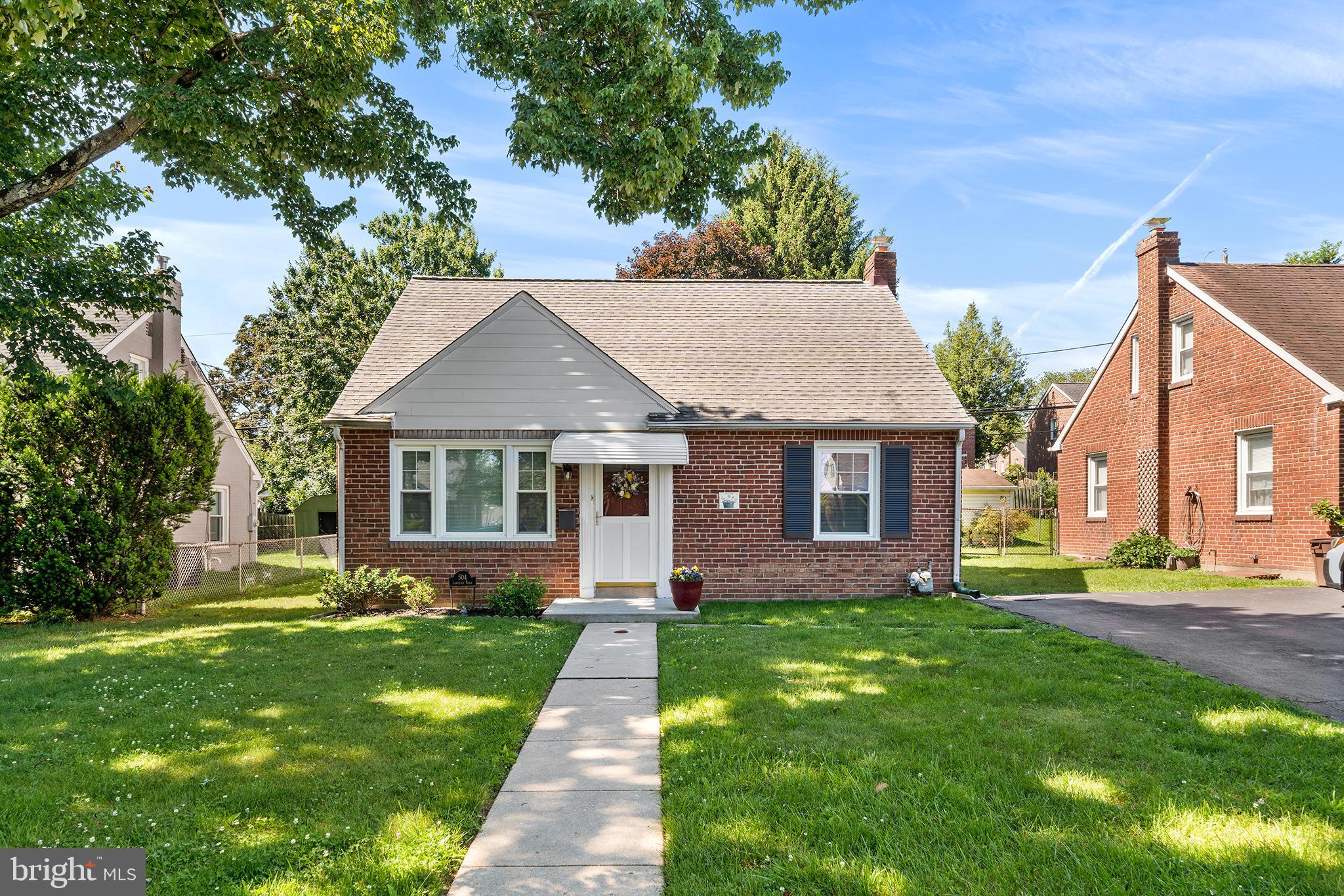 Welcome to 504 Lawrence Road, a charming Cape Cod-style home in a great location on a quiet street in the heart of downtown Havertown. The first floor features a large living room, dining room, an updated kitchen with plenty of cabinet and counter space, a first floor bedroom, and a terrific family room addition off of the kitchen, and a full bathroom!  From the family room you can access the large fenced-in back yard. The second floor features 2 more good-size bedrooms. The lower level includes a laundry room and ample storage. Additional updates include new HVAC (2019), New hot water heater (2025), a new roof (2011),  new sewer line from house to the street (2021), and  replacement windows throughout. This home has been meticulously maintained and is ready for its new owner! All this and a prime location, just a short walk to shops, restaurants, Lynnewood Elementary, and the new YMCA. Don’t miss out on this wonderful opportunity to enjoy the best of Havertown living!