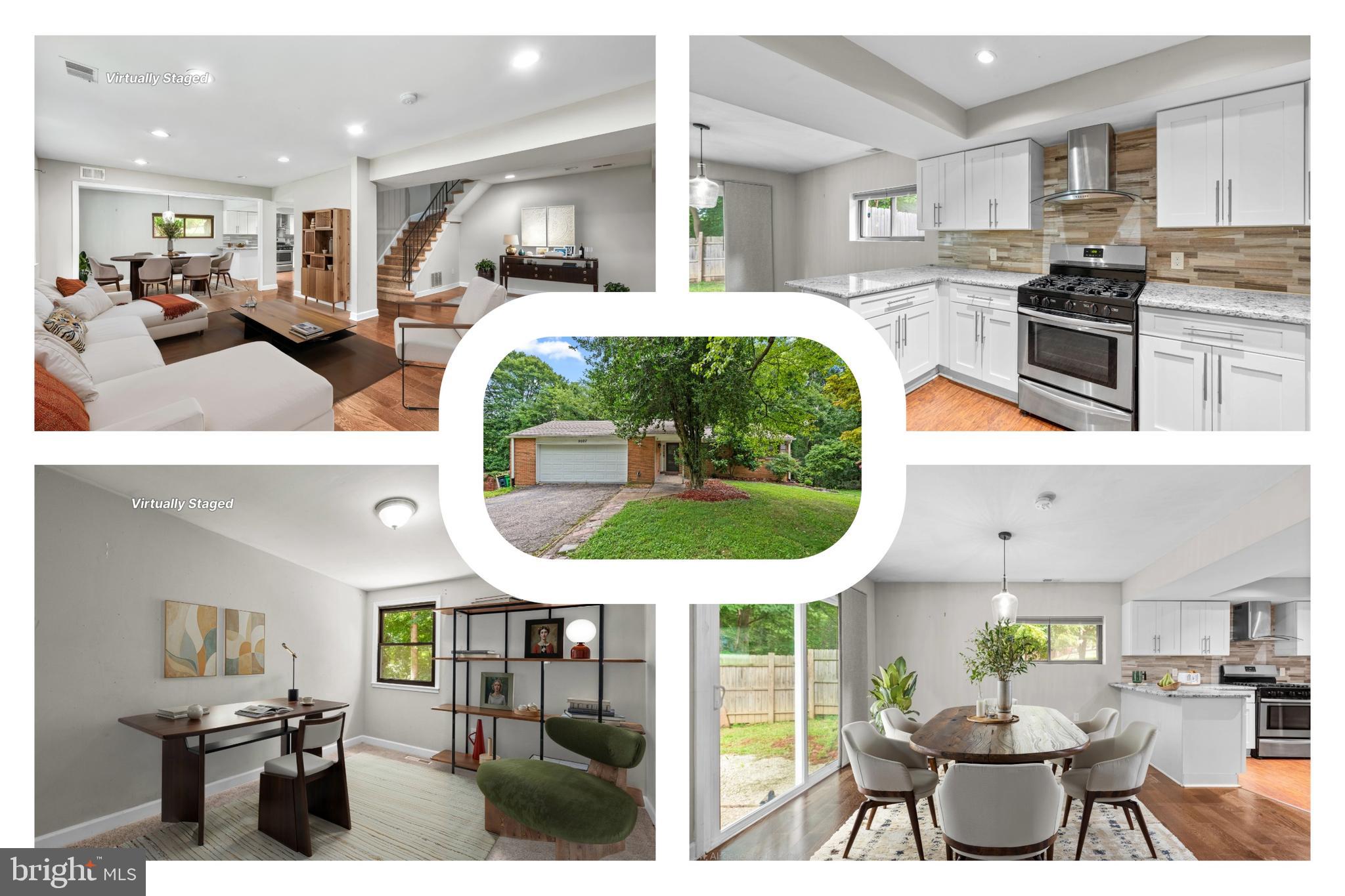 Located at 9607 Muirfield Dr in Upper Marlboro, this distinctive home features a unique flipped floor plan. The lower level boasts a spacious open concept, highlighted by an updated kitchen with granite countertops, a gas range, and a cozy fireplace. Large windows provide a view of the well-maintained backyard, and a convenient half bath completes this level.
You will find three spacious bedrooms, each with plush carpeting. The primary suite offers a luxurious retreat with a soaker tub, large walk-in shower, and a walk-in closet. The shared full bathroom is updated with modern finishes, enhancing the comfort and style of the home.
The community offers a welcoming environment with various amenities, making it an ideal place to call home.
Mortgage savings may be available for buyers of this listing.
Virtually Staged