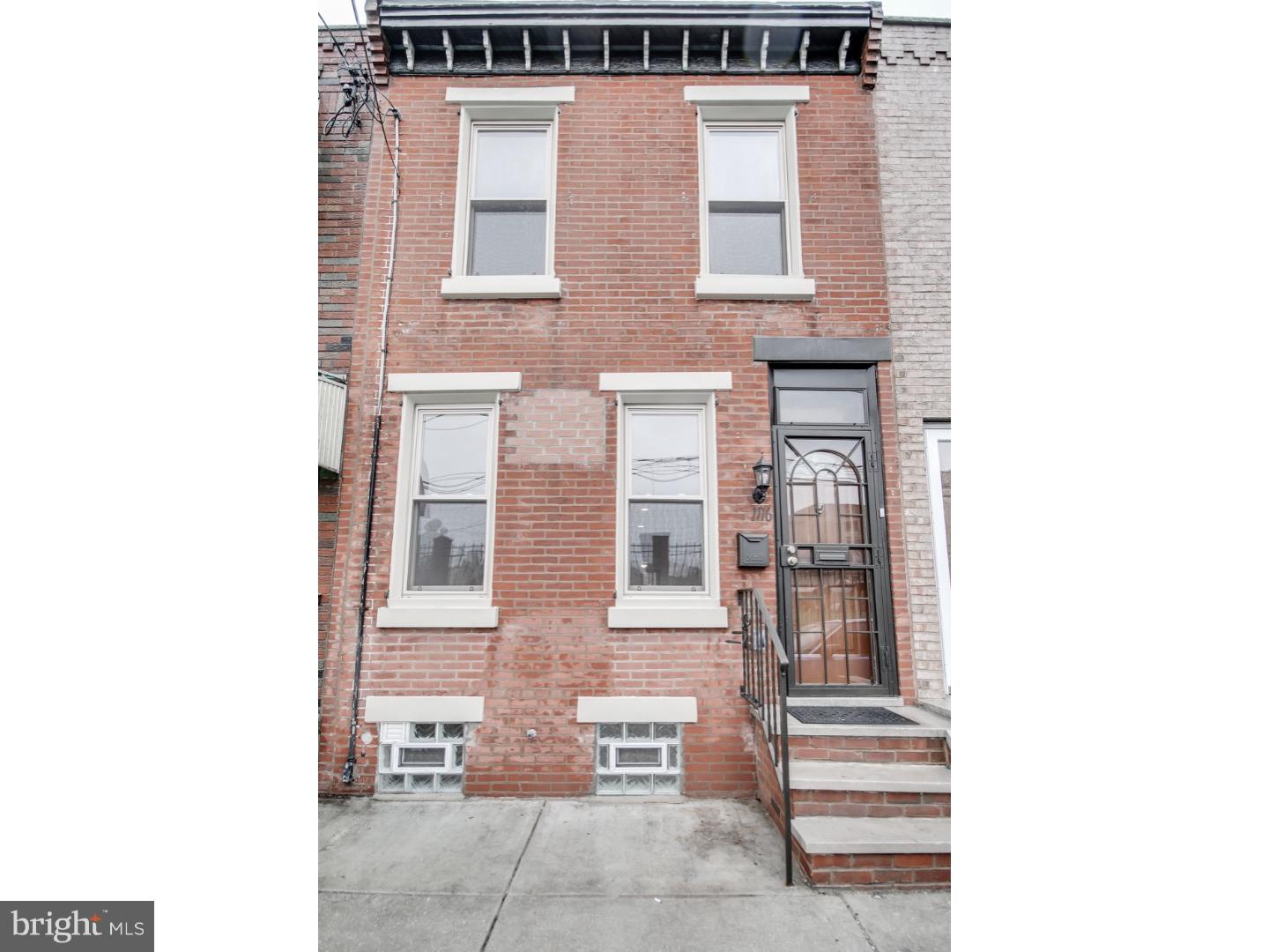 Stunning renovation in Passyunk Square. Brickfront 2 story 2 bedroom 1.5 bath straight thru. 1st floor open layout with tiled vestibule.Large closet. New bamboo floors through out. Amazing gourmet kitchen with new cabinets,wine rack,granite tops, new appliance package/ wine refrigerator. Kitchen opens to eating area and sliders doors with small deck. 1/2 bath in rear of house.2nd floor has 2 large bedrooms with 2 large closets. Modern bath that features tiled floor, skyligt,and glass door, double sink.  Large unifinsihed basement. Central air.