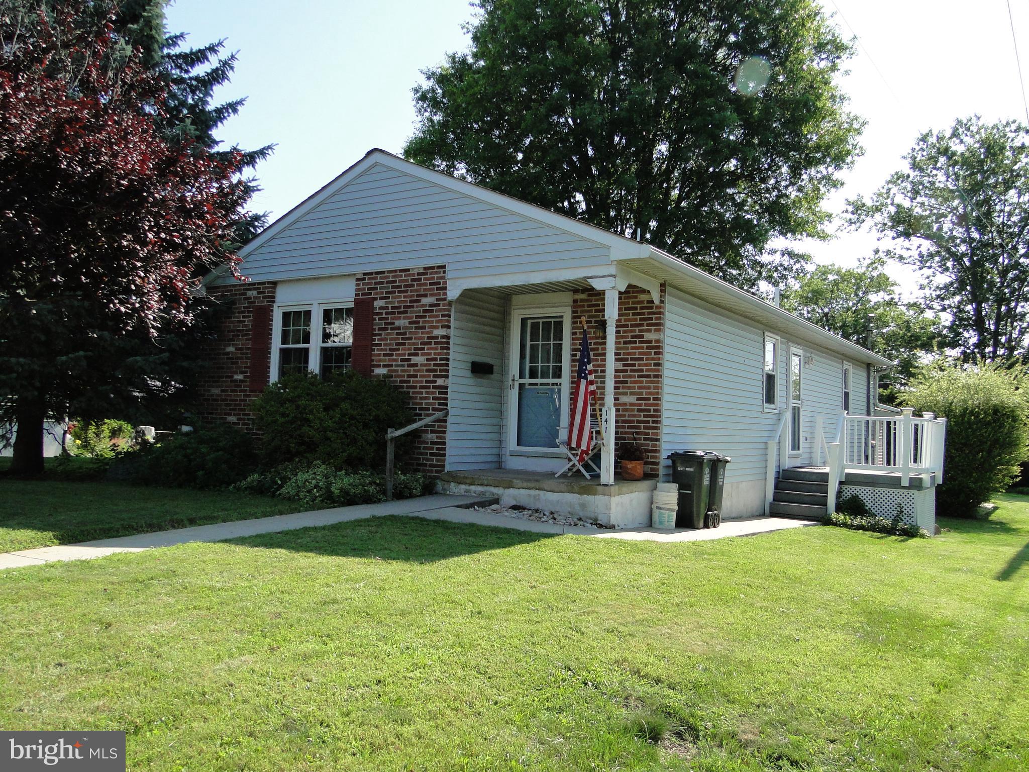 Welcome home to this well maintained, move-in ready ranch style home with central air in Quakertown Boro.  This 3 bedroom,1.5 bath gem offers the convenience of single-story living combined with a wealth of desirable needs.   Bright and cheerful kitchen with tile backsplash, b/i  microwave, dishwasher, garbage disposal and refrigerator. Spacious living room and dining room combination and first floor laundry.  The full lower level expands your living area to include a large 27x22 family room for relaxing or entertaining guests, PLUS a large 22x21 separate workshop with plenty of extra storage space and the entrance to an oversized garage with opener and side door to a wonderful, covered patio. This highly desirable ranch won't last long. Call for your appointment today.