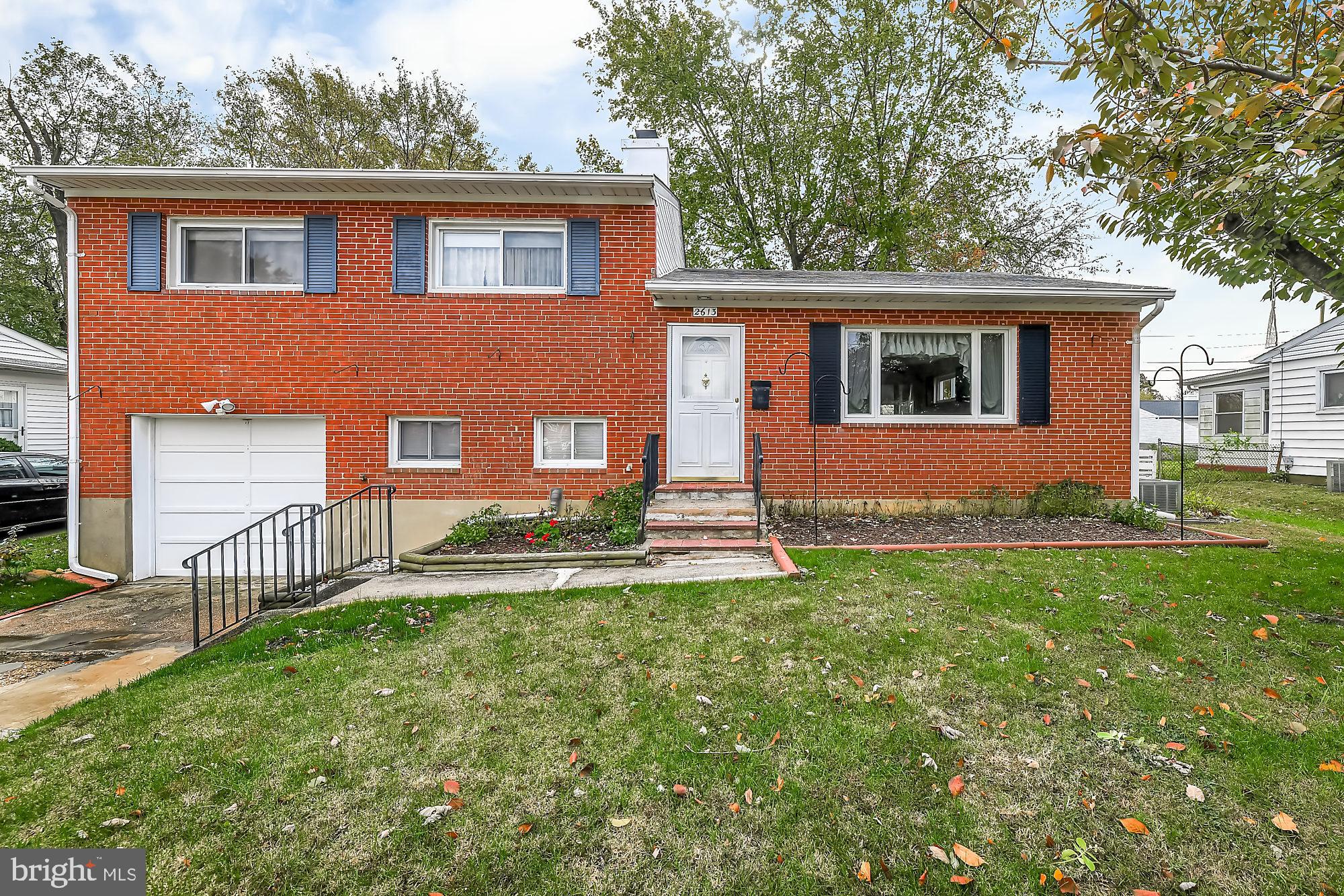 Parkville, MD- 3 Bedroom, 2 Bathroom Split Level home conveniently located. This home has a large eat-in kitchen, lower level room which could be an office. 1 car attached garage. Enclosed back porch walks out into a fenced back yard/large deck.