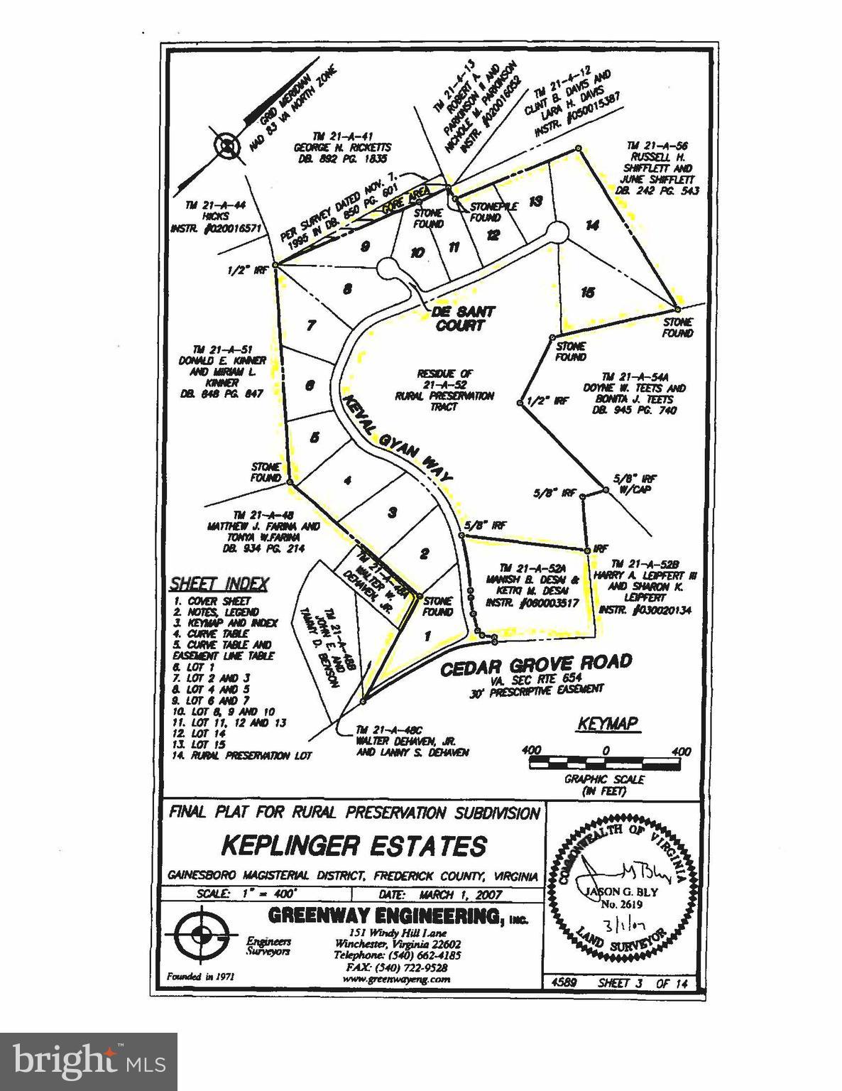 16 lots with 4 bedroom perks - zoned RA.
Total Acreage including dedicated right of way -52.7566 Acres.
Owner will consider a joint venture or owner financing to a qualified buyer