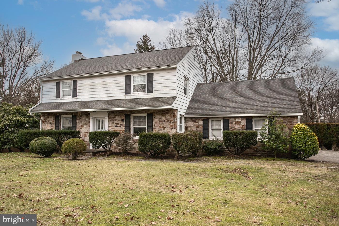 Welcome Home! This spacious 4 Bedroom, 1 Bath Colonial in East Norriton Township sits on a large lot and is full of potential. As you approach, you will be captivated by the timeless elegance of the real stone on the front that sets the tone for the entire property. The living room offers plenty of natural light and features a wood burning fireplace. Formal dining room off the kitchen provides the perfect setting for hosting dinner parties, holiday gatherings, and special occasions. The delightful eat-in kitchen, with direct access to the backyard and patio allows effortless transition to outdoor gatherings. Upstairs are 4 well sized bedrooms boasting original hardwood floors. A full bath with tub and a hall linen closet complete the upper level. There is a huge walk up attic which offers loads of additional storage space. Do not miss the full basement, this versatile space opens the door to endless opportunities, whether it is a recreation room, a home gym, or a cozy retreat. Step outside and discover the expansive, private backyard where you can create lasting memories with family and friends. Whether you are entertaining or enjoying a quiet evening under the stars, this space offers endless possibilities. Park your vehicles with ease in the 2-car attached garage, offering convenience and protection from the elements. Great Location! Close to all major highways, Plymouth Meeting & King of Prussia shopping & dining, community parks and more! Home is being sold "AS IS". Seller will make no repairs. Buyer is responsible for U&O and any and all repairs required by East Norriton Township. Inspections welcome but seller will make no repairs. Some rooms have been virtually staged and are not actually furnished.  Call and schedule an appointment today!