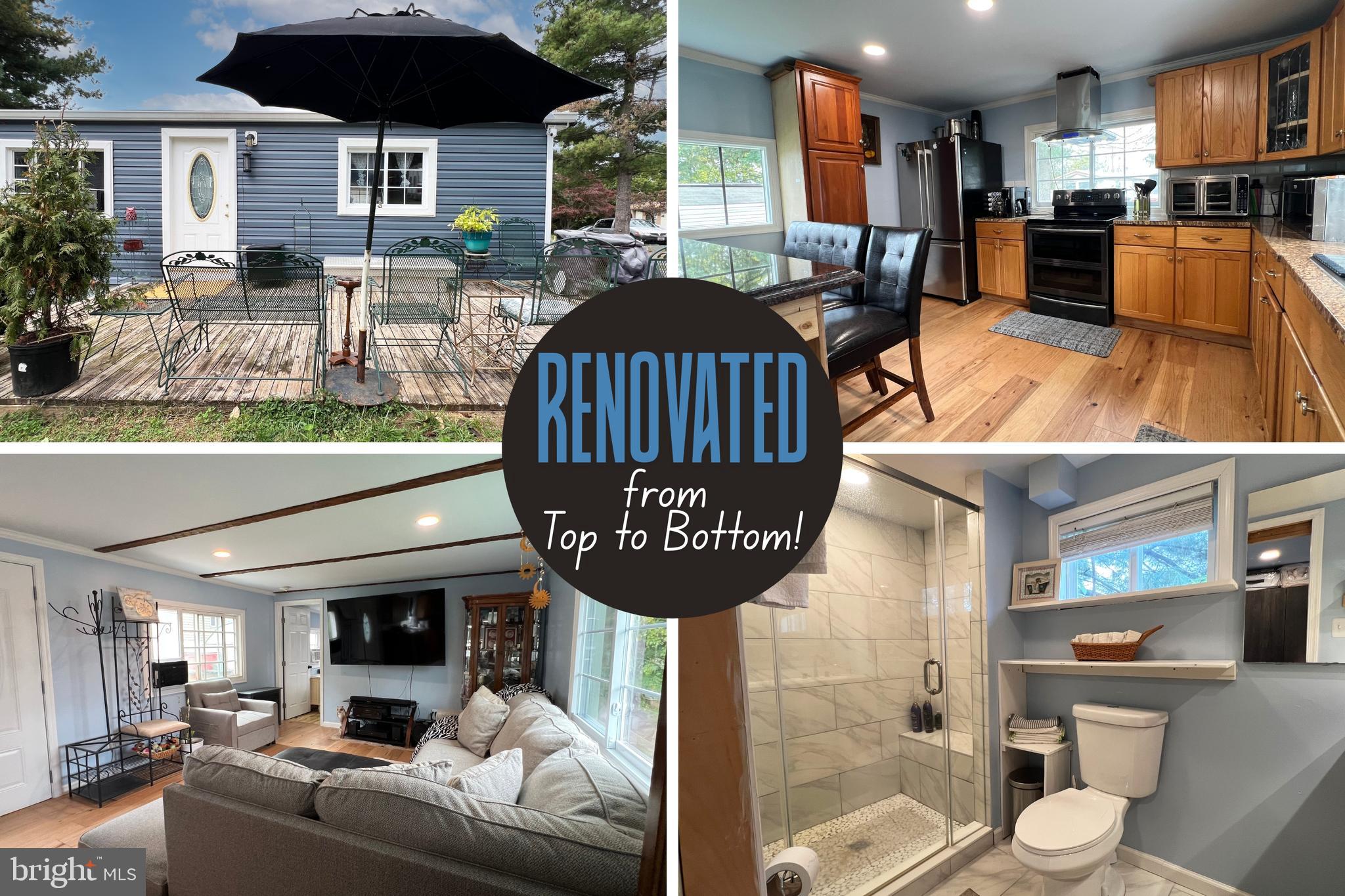 Welcome to Trailer #13 in Taylorsville Mobile Home Community! Discover modern comfort in this fully renovated 1 bedroom, 1 bath home conveniently located in Mount Airy. Measuring approximately 14’ x 61’, this home has been completely transformed—inside and out—into a bright, move-in-ready living space. Extensive 2021 renovations include a full shell and interior remodel with new siding, insulation, drywall, LVP flooring, water heater, kitchen cabinets, granite countertops, stainless steel appliances, lighting fixtures, windows, crown molding, and fresh paint throughout. The primary bathroom and laundry areas were also reimagined with new ceramic tile, double-sink vanity, oversized stall shower, and updated fixtures. The roof sealed & painted, undercarriage reinforced, and all finishes reflect quality craftsmanship and care. Enjoy the inviting front porch with durable decking materials—no steps, all level entry—leading into a welcoming foyer that opens to a spacious living room flowing seamlessly into the kitchen and dining areas. The kitchen features an island table perfect for casual dining or extra prep space, creating a warm and functional hub of the home. The primary bedroom features a large walk-in closet, a flexible sitting or office nook, and direct access to the full bath and laundry area for added convenience. With its thoughtful updates and modern finishes, this home offers easy, single-level living in an established community—ready for its next owner to move right in and enjoy! Outside, has two driveway parking spaces, gardening space, privacy trees, and 2 storage sheds. Lot Rent is currently $800/month and includes water (community well), sewer, trash removal, road and common area maintenance, and property management. Park approval is required through an application with the community managers. Although this home is being sold as-is, it is in wonderful move in condition. Mobile homes in Mount Airy are hard to find—don’t miss this opportunity to own a recently renovated home at such an affordable price!
